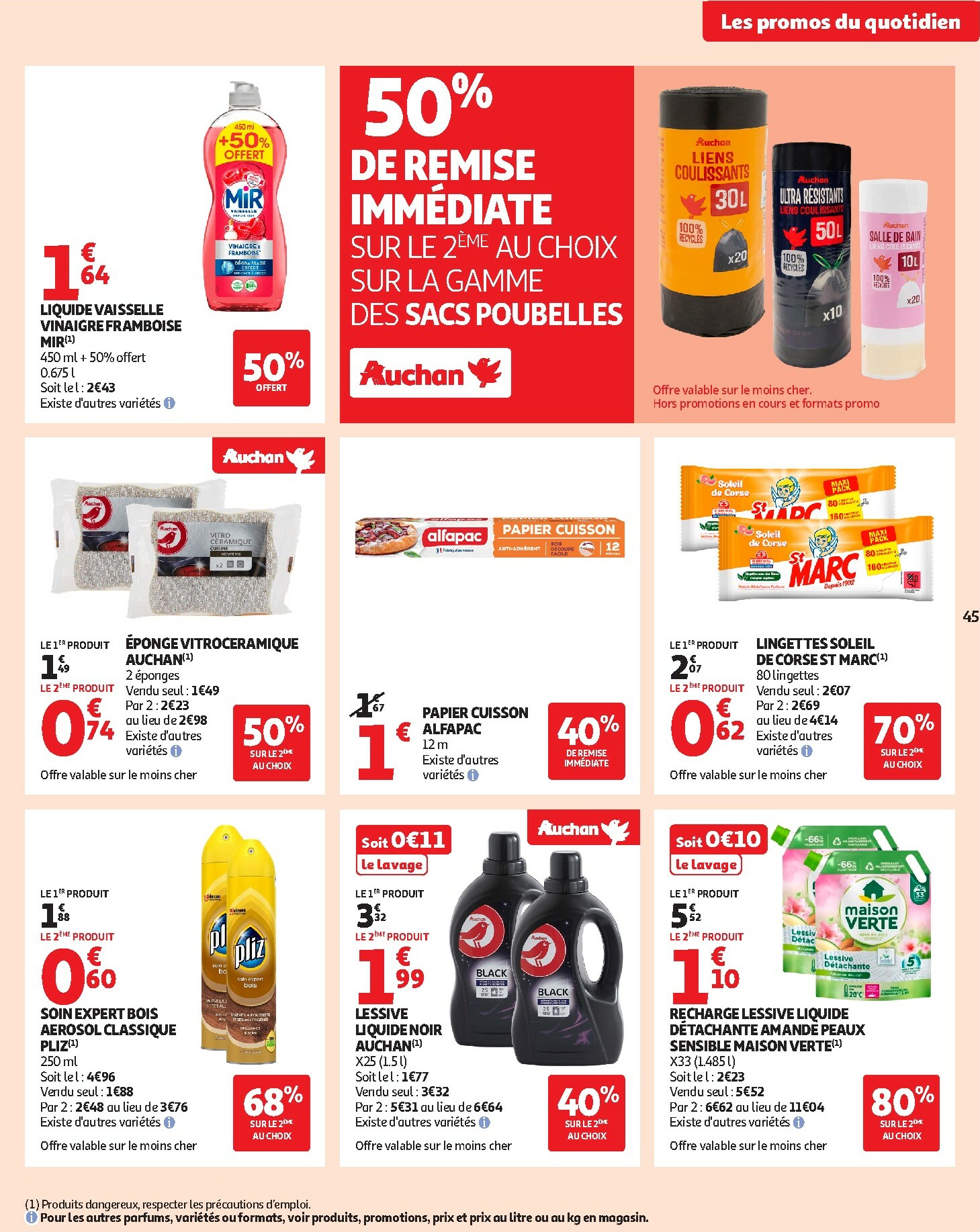 auchan - De Auchan - Les prix bas qui font du bien au quotidien folder geldig vanaf 02/12 t/m 07/12 - page: 45