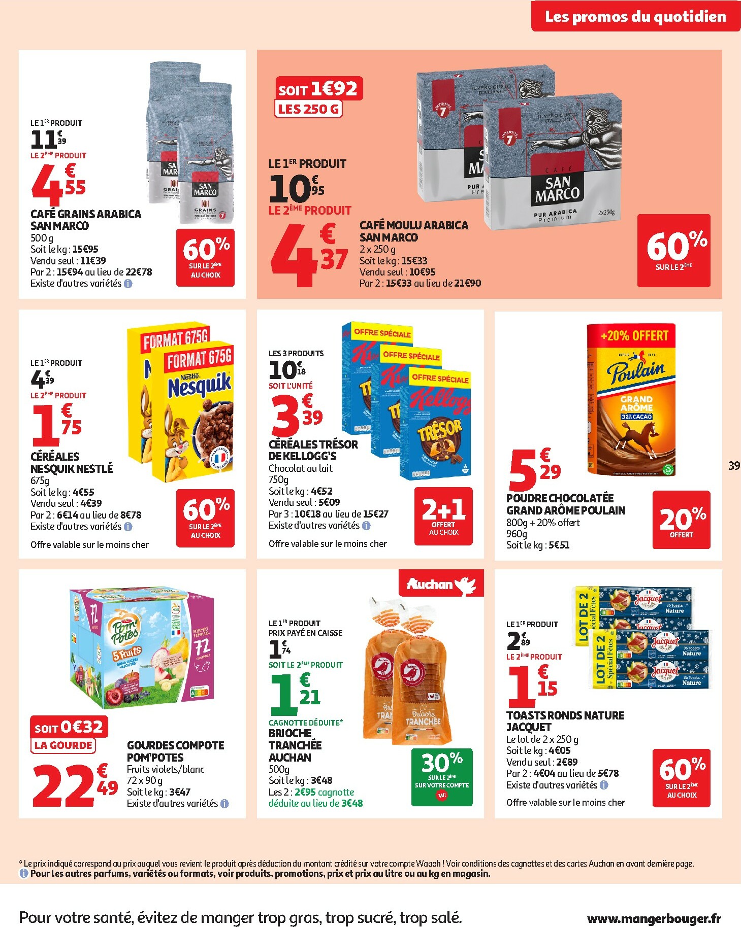 auchan - De Auchan - Les prix bas qui font du bien au quotidien folder geldig vanaf 02/12 t/m 07/12 - page: 39