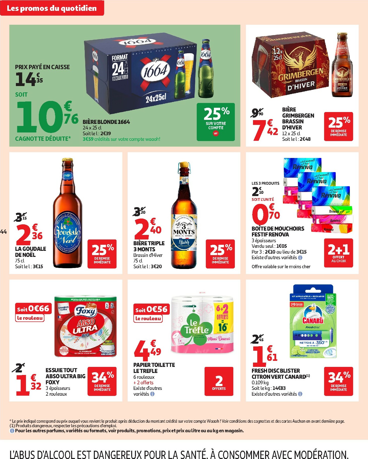 auchan - De Auchan - Les prix bas qui font du bien au quotidien folder geldig vanaf 02/12 t/m 07/12 - page: 44