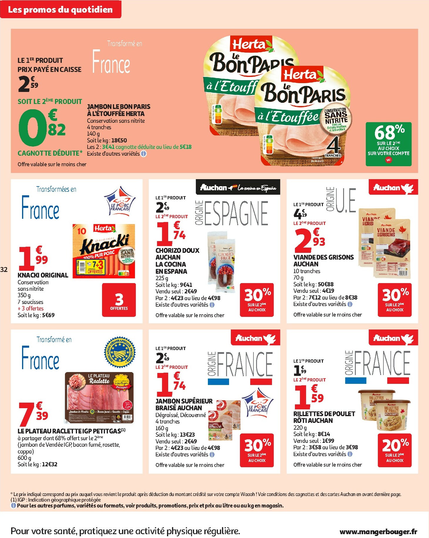auchan - De Auchan - Les prix bas qui font du bien au quotidien folder geldig vanaf 02/12 t/m 07/12 - page: 32