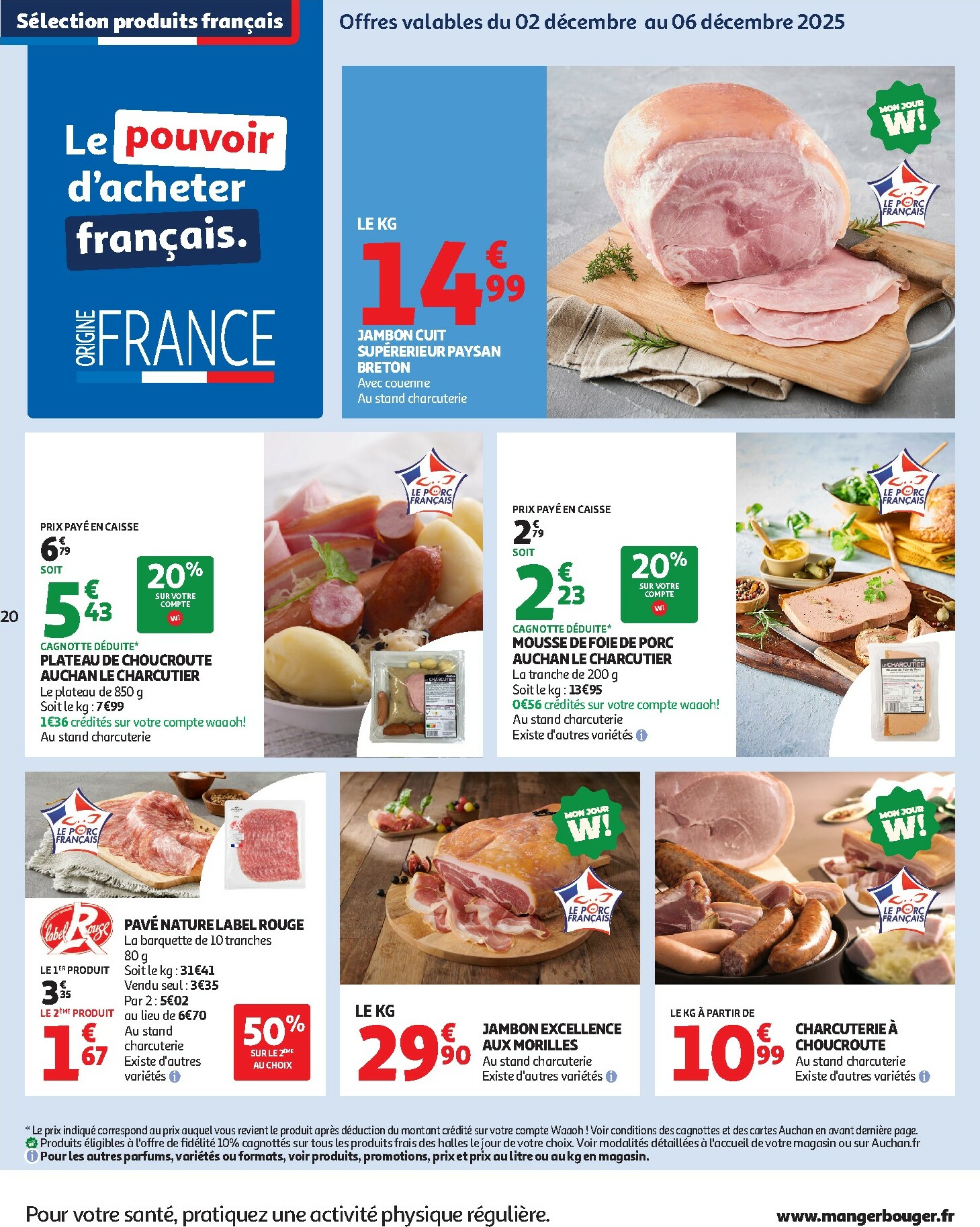 auchan - De Auchan - Les prix bas qui font du bien au quotidien folder geldig vanaf 02/12 t/m 07/12 - page: 20
