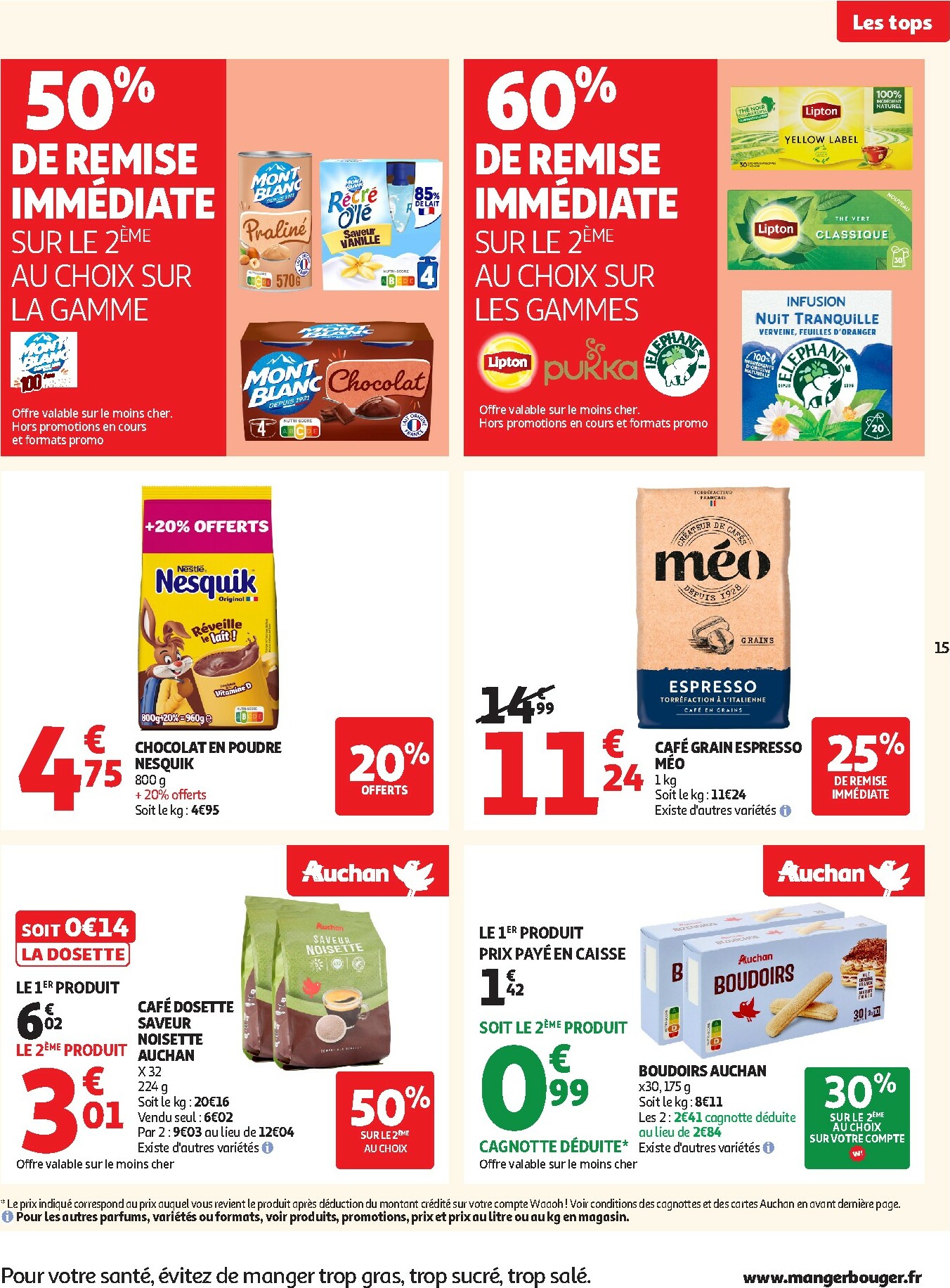 auchan - De Auchan - Des prix aussi bas, c'est le Top dans votre super folder geldig vanaf 25/11 t/m 06/12 - page: 15