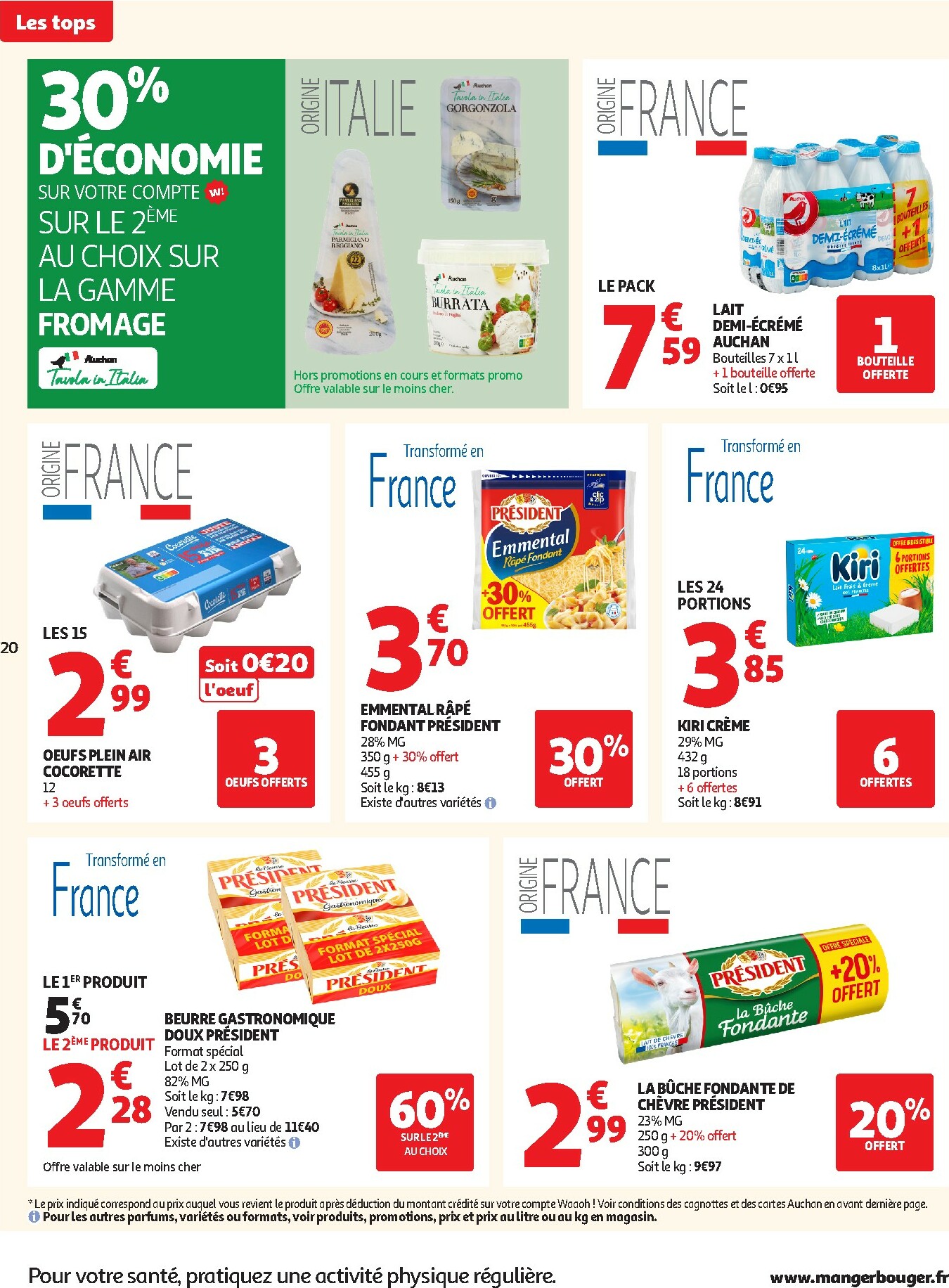 auchan - De Auchan - Des prix aussi bas, c'est le Top dans votre super folder geldig vanaf 25/11 t/m 06/12 - page: 20