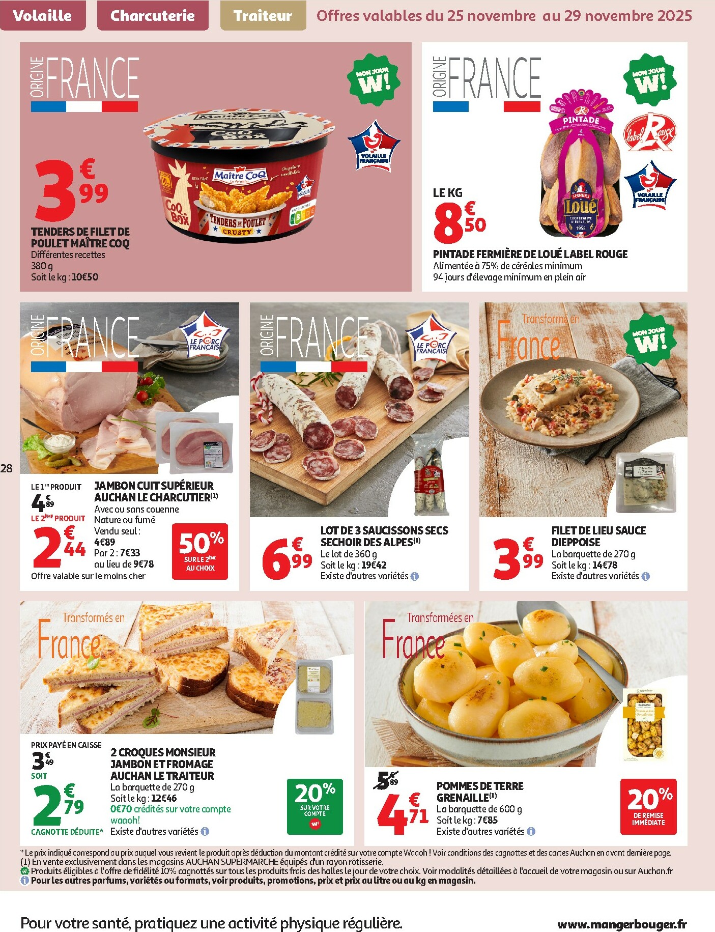 auchan - De Auchan - Des prix aussi bas, c'est le Top dans votre super folder geldig vanaf 25/11 t/m 06/12 - page: 28