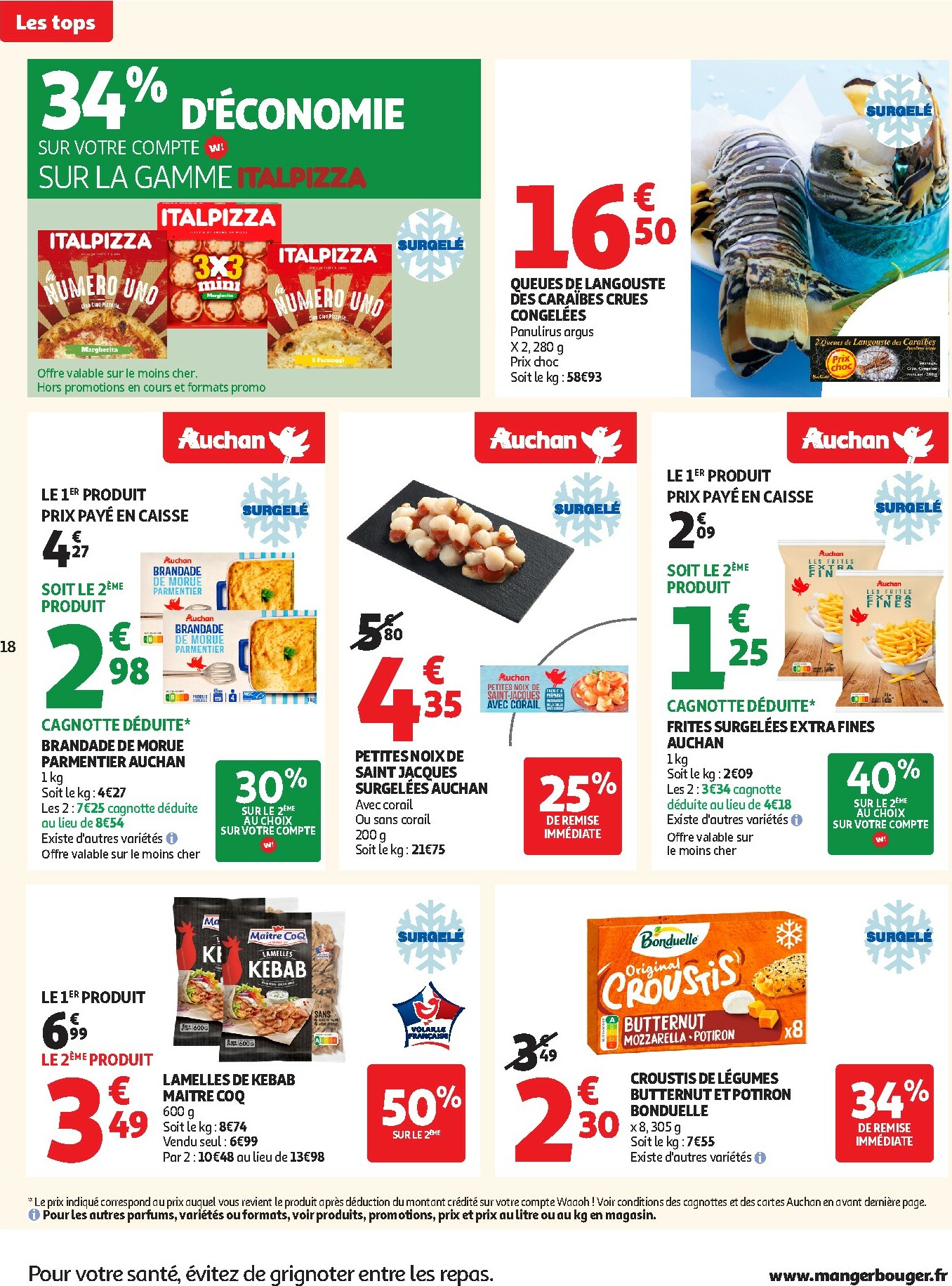 auchan - De Auchan - Des prix aussi bas, c'est le Top dans votre super folder geldig vanaf 25/11 t/m 06/12 - page: 18