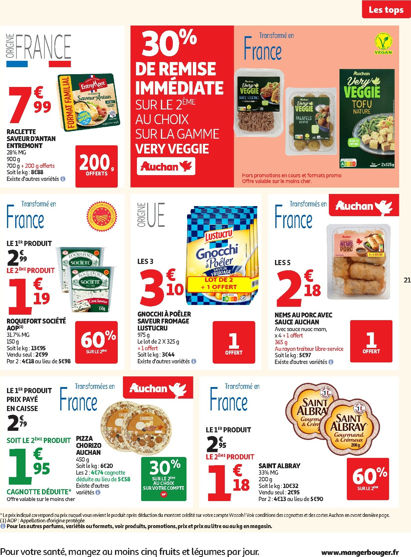 auchan - De Auchan - Des prix aussi bas, c'est le Top dans votre super folder geldig vanaf 25/11 t/m 06/12 - page: 21