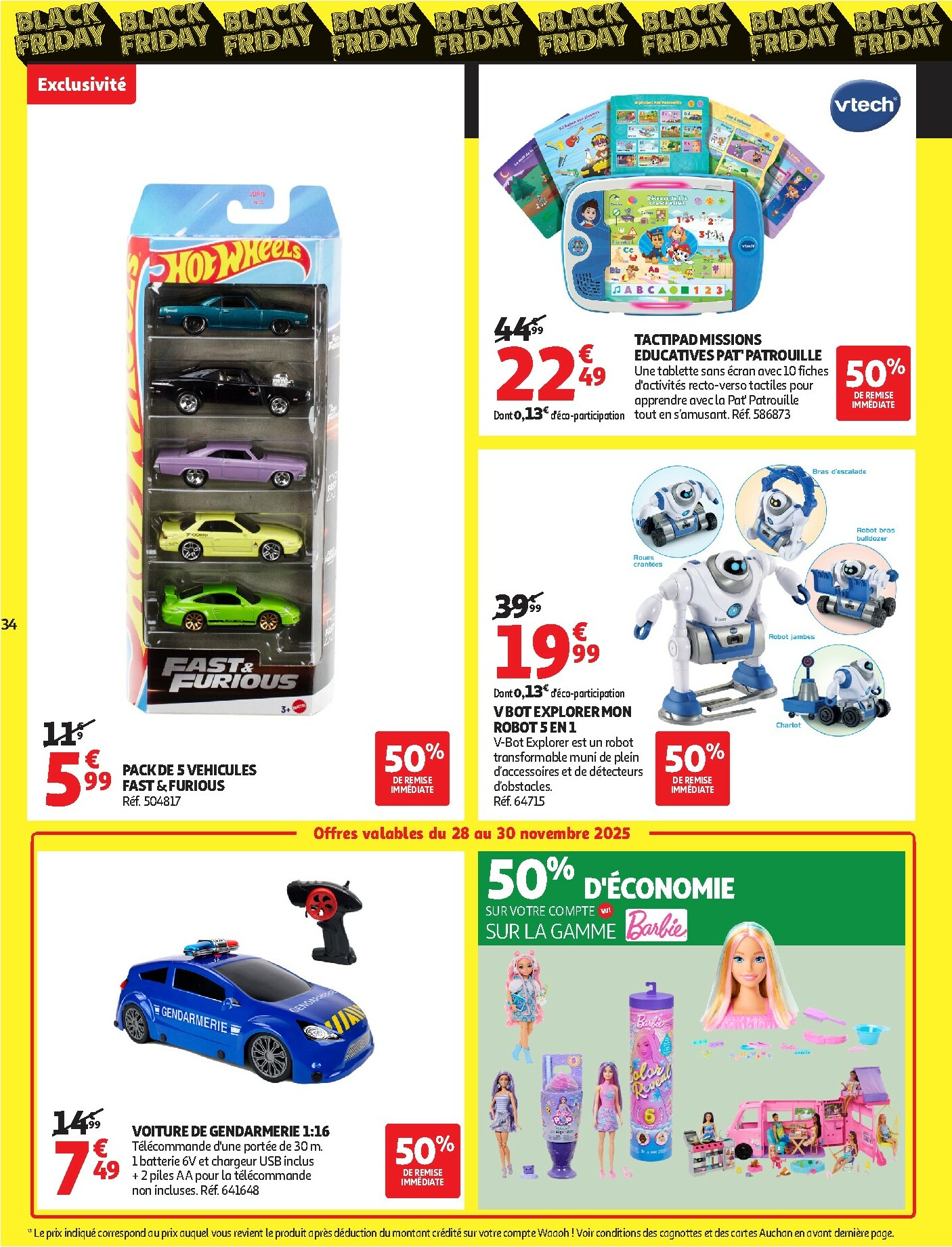 auchan - De Auchan - Des prix aussi bas, c'est le Top dans votre super folder geldig vanaf 25/11 t/m 06/12 - page: 34