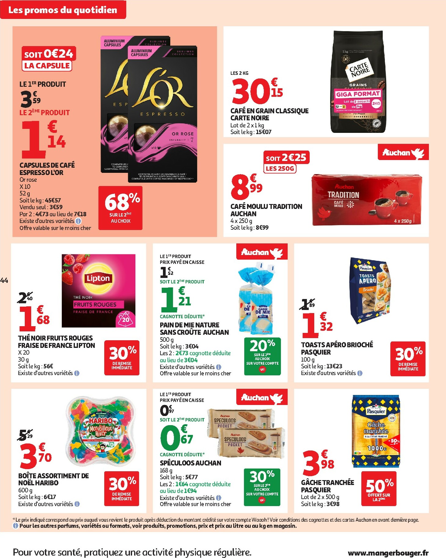 auchan - De Auchan - Des petits prix, on en a plein dans nos filets folder geldig vanaf 09/12 t/m 14/12 - page: 44