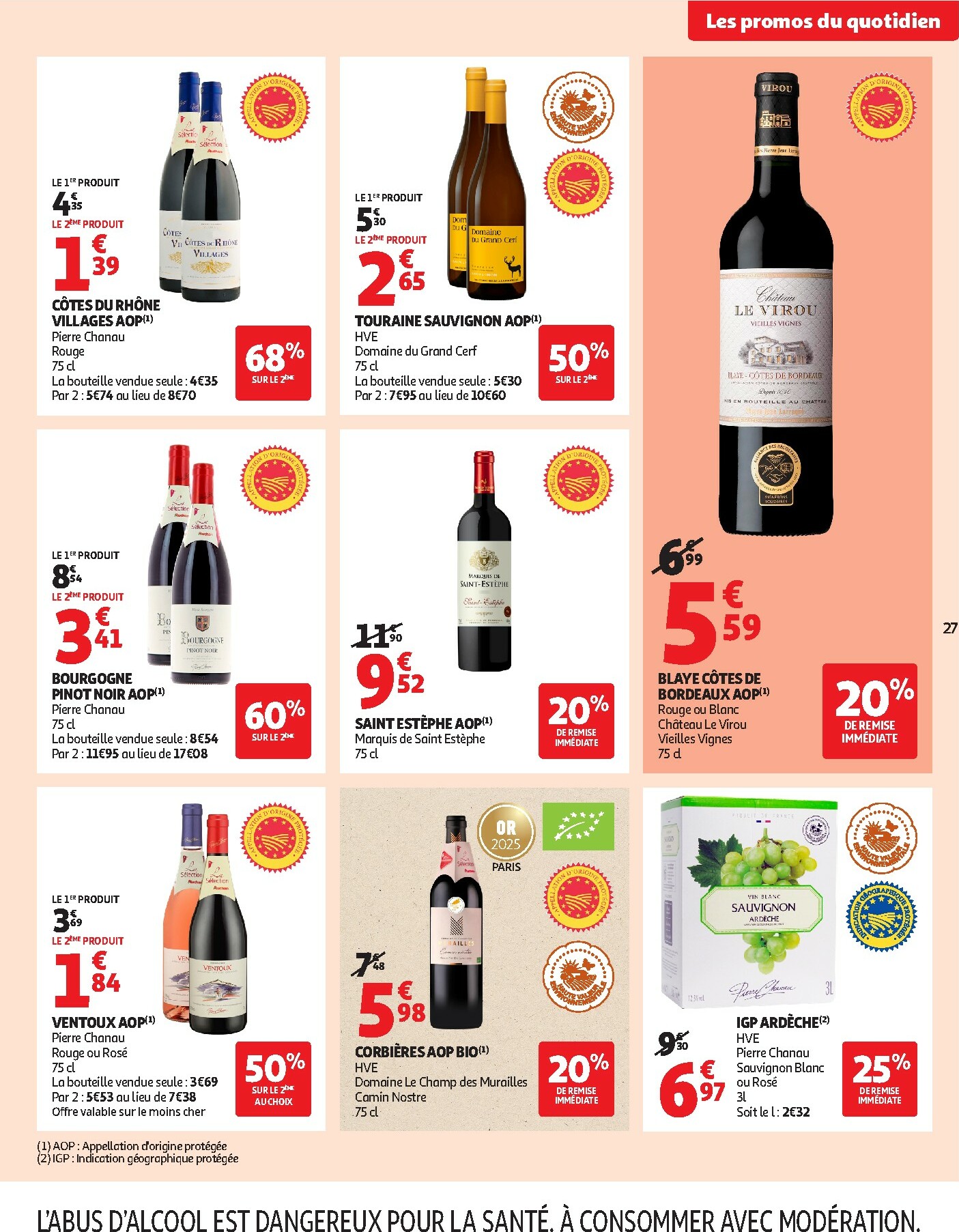 auchan - De Auchan Supermarché - Des petits prix, on en a plein dans nos filets dans votre super folder geldig vanaf 09/12 t/m 13/12 - page: 27