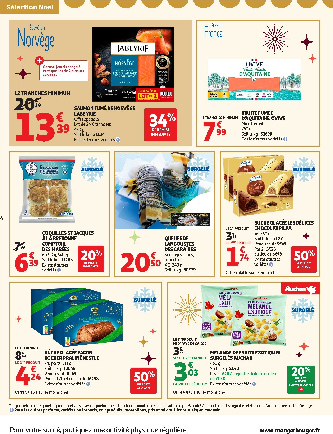 auchan - De Auchan Supermarché - Des petits prix, on en a plein dans nos filets dans votre super folder geldig vanaf 09/12 t/m 13/12 - page: 4