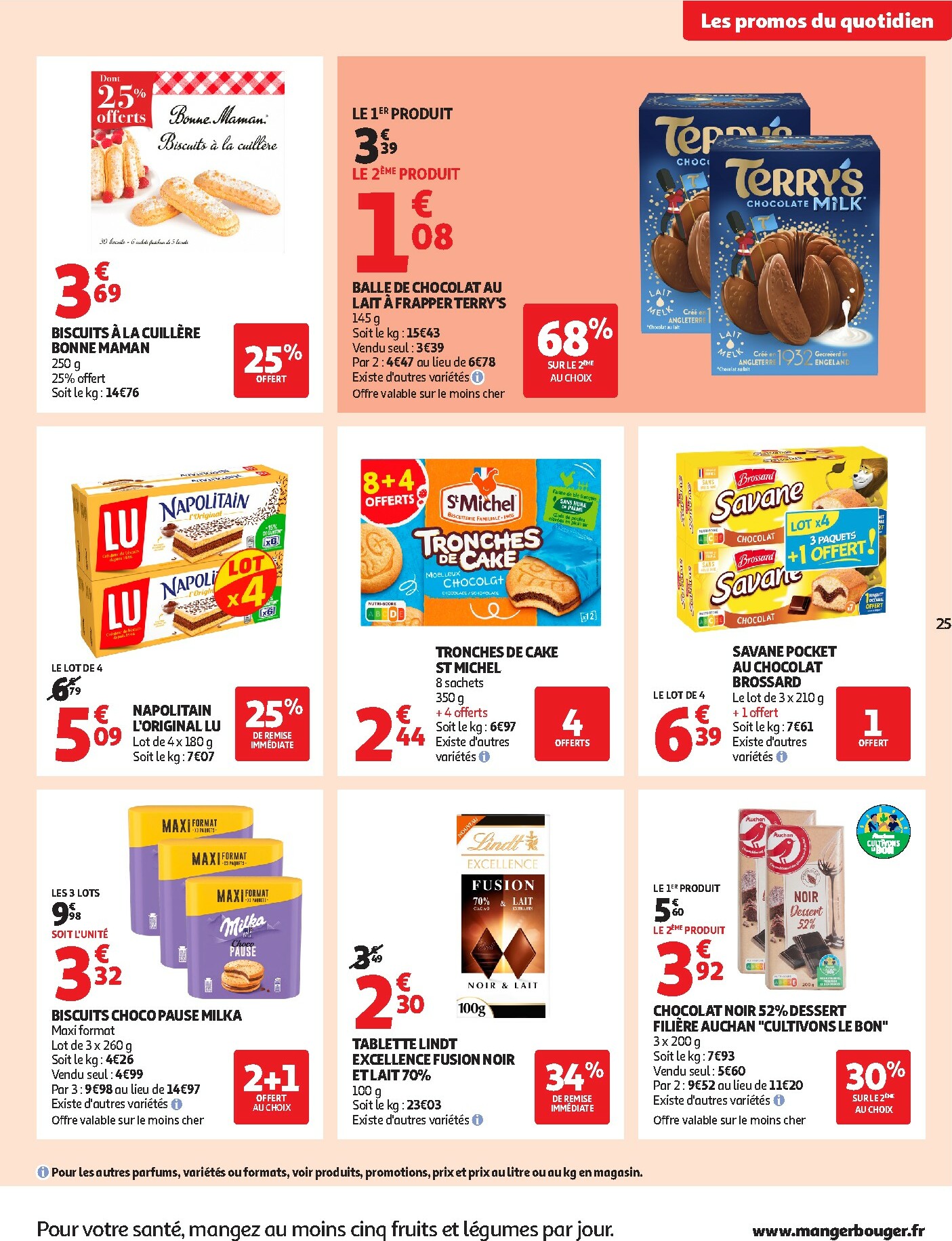 auchan - De Auchan Supermarché - Des petits prix, on en a plein dans nos filets dans votre super folder geldig vanaf 09/12 t/m 13/12 - page: 25