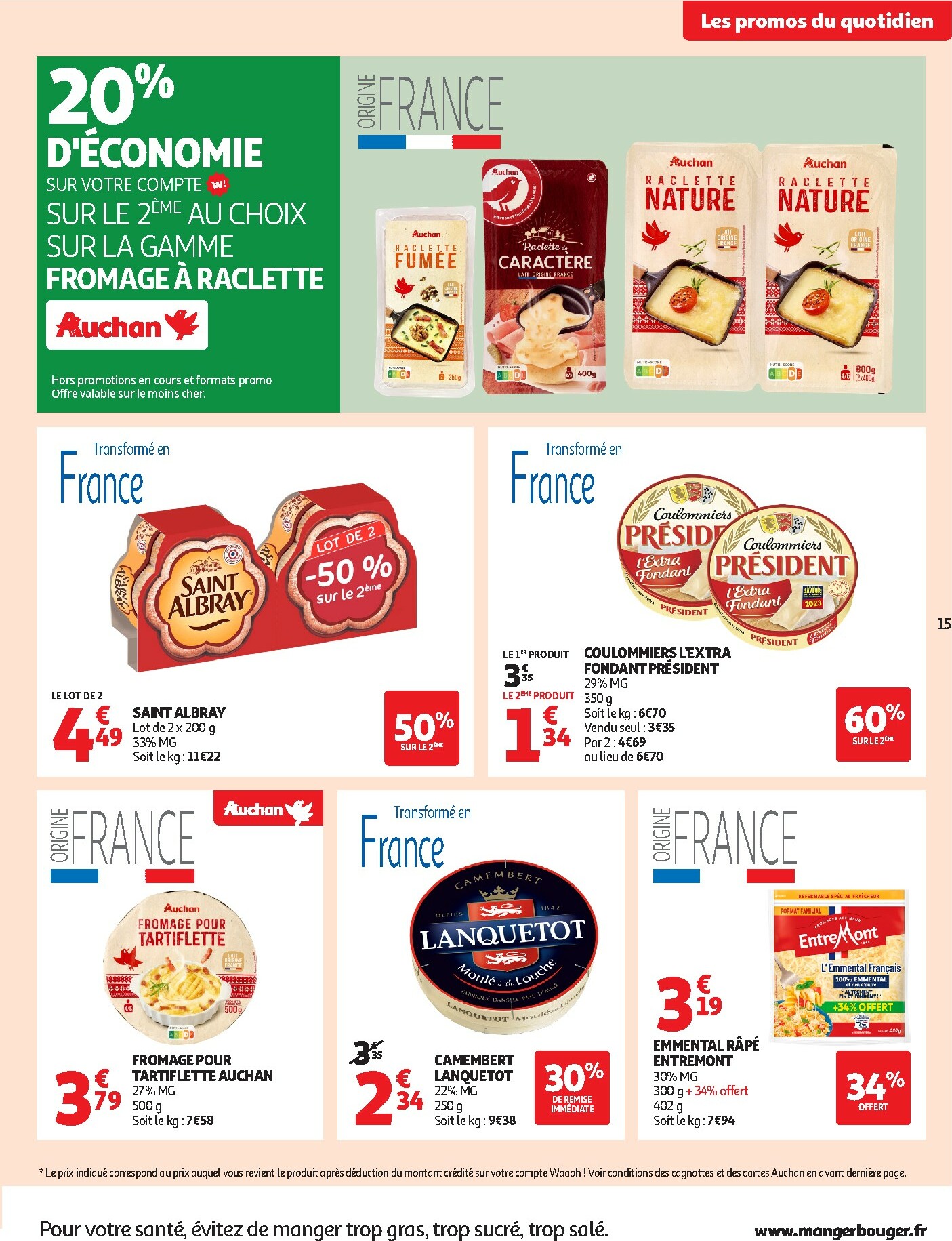 auchan - De Auchan Supermarché - Des petits prix, on en a plein dans nos filets dans votre super folder geldig vanaf 09/12 t/m 13/12 - page: 15