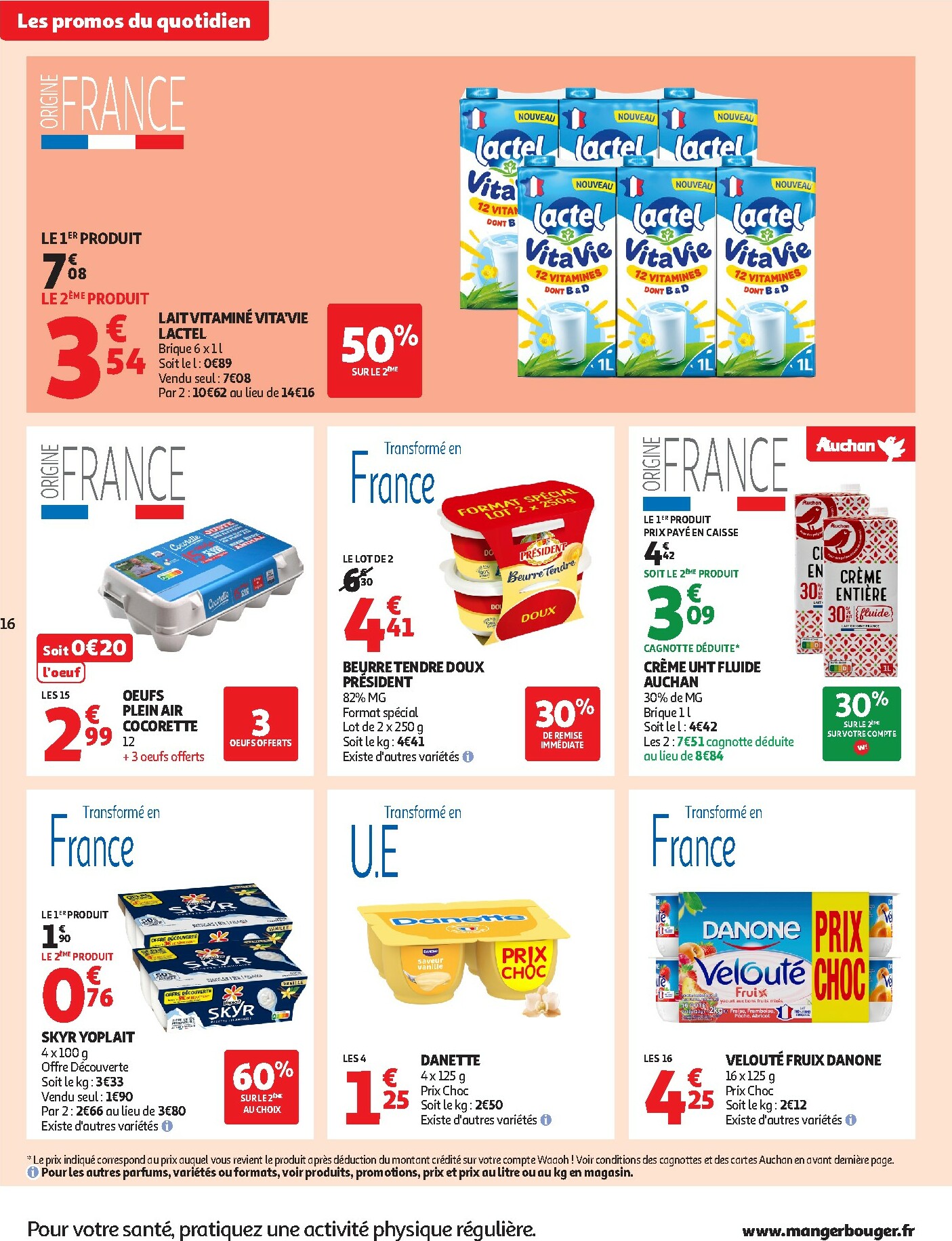 auchan - De Auchan Supermarché - Des petits prix, on en a plein dans nos filets dans votre super folder geldig vanaf 09/12 t/m 13/12 - page: 16