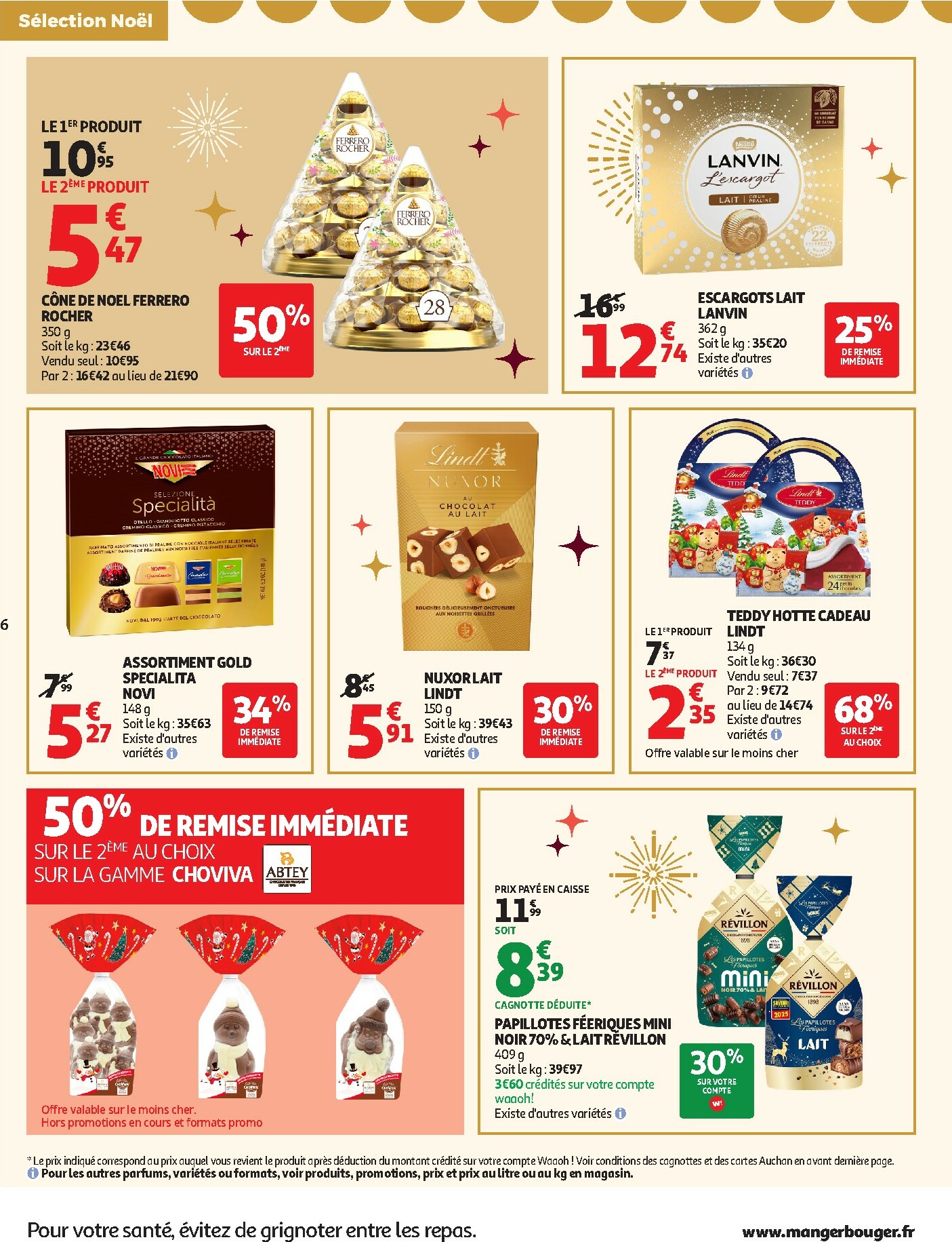 auchan - De Auchan Supermarché - Des petits prix, on en a plein dans nos filets dans votre super folder geldig vanaf 09/12 t/m 13/12 - page: 6