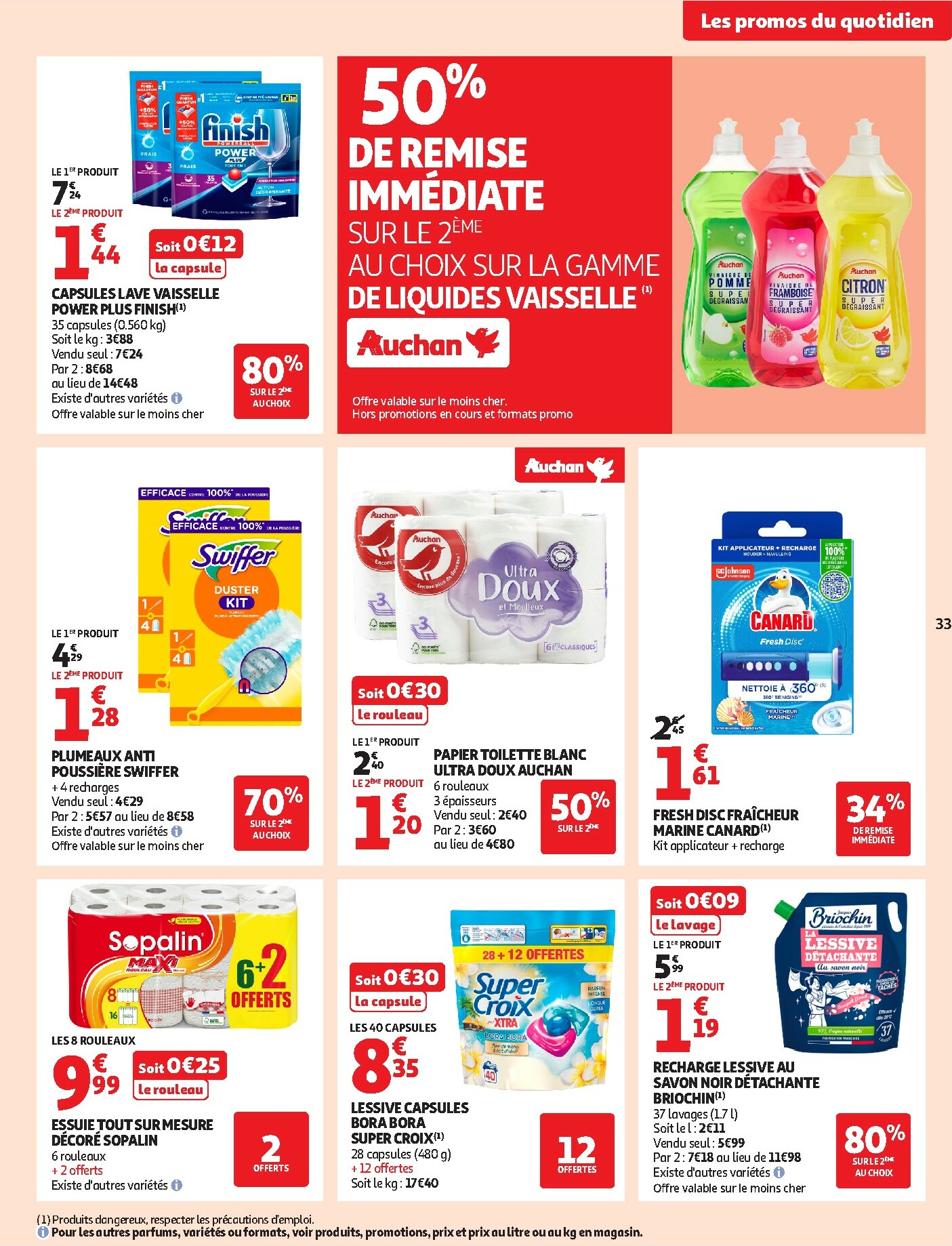auchan - De Auchan Supermarché - Des petits prix, on en a plein dans nos filets dans votre super folder geldig vanaf 09/12 t/m 13/12 - page: 33