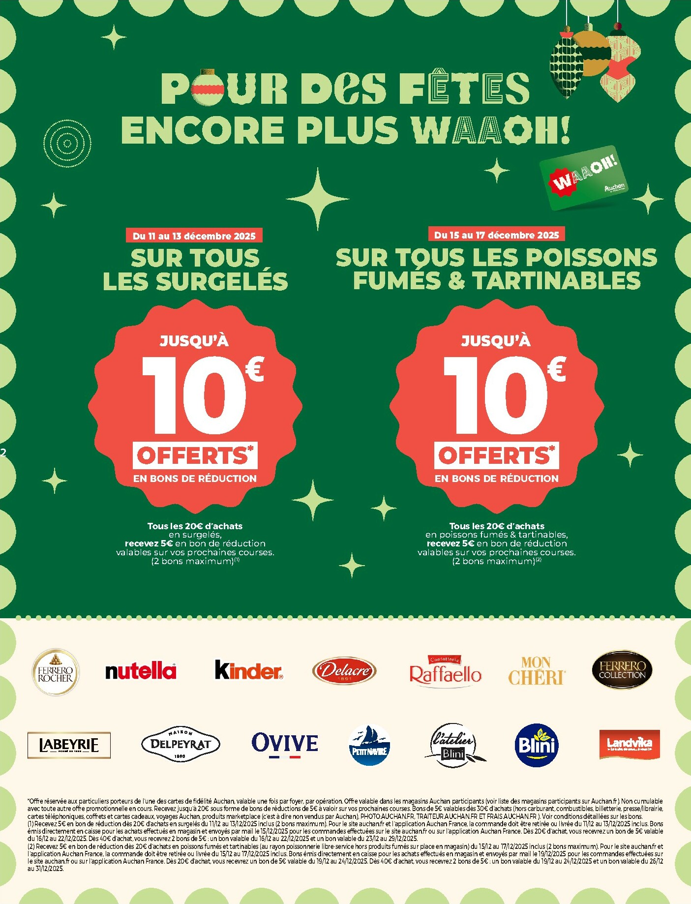 auchan - De Auchan Supermarché - Des petits prix, on en a plein dans nos filets dans votre super folder geldig vanaf 09/12 t/m 13/12 - page: 2