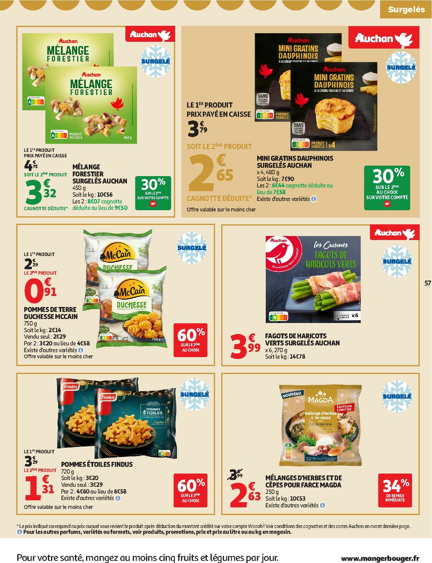 auchan - De Auchan - Sélection gourmet folder geldig vanaf 16/12 t/m 31/12 - page: 57