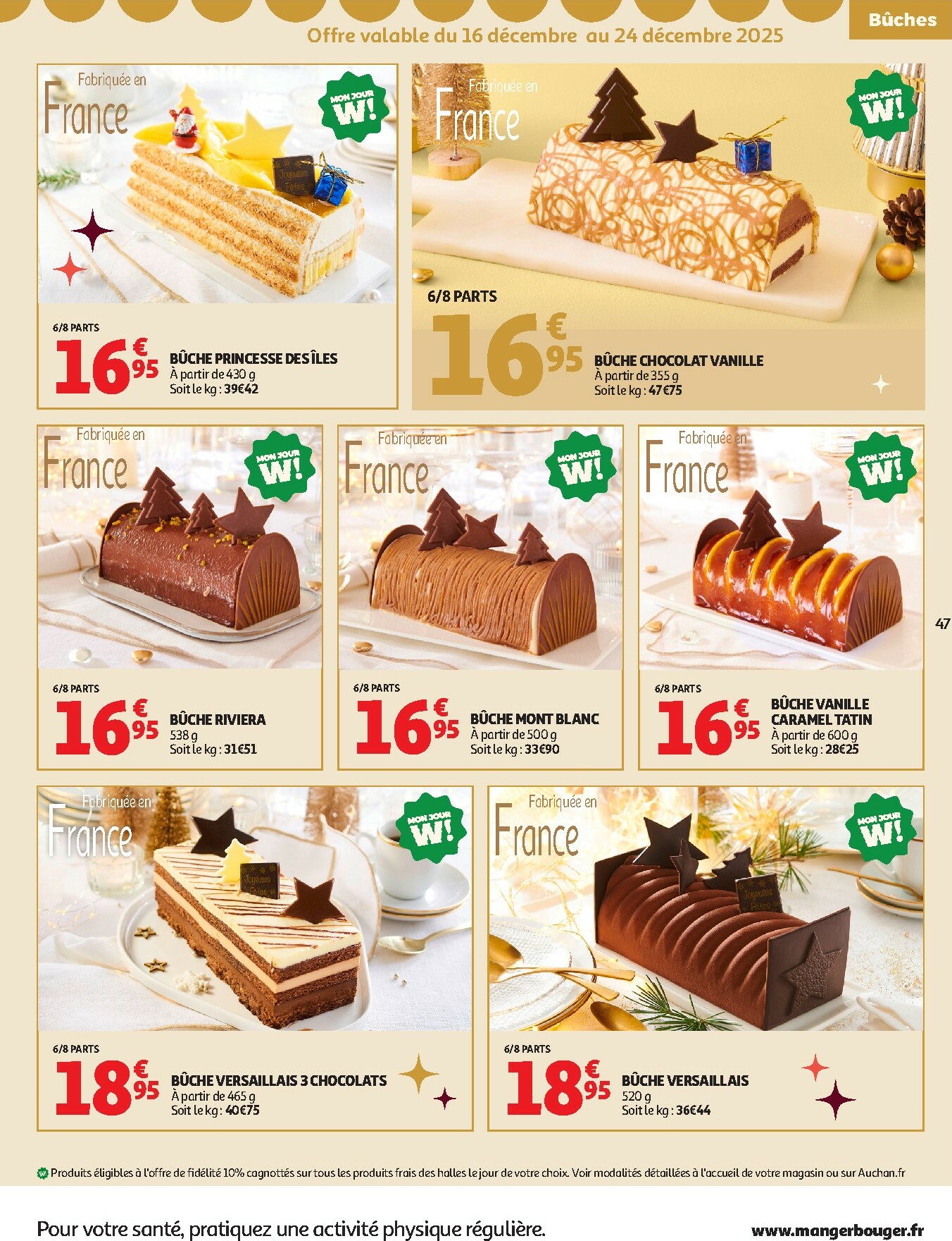 auchan - De Auchan - Sélection gourmet folder geldig vanaf 16/12 t/m 31/12 - page: 47