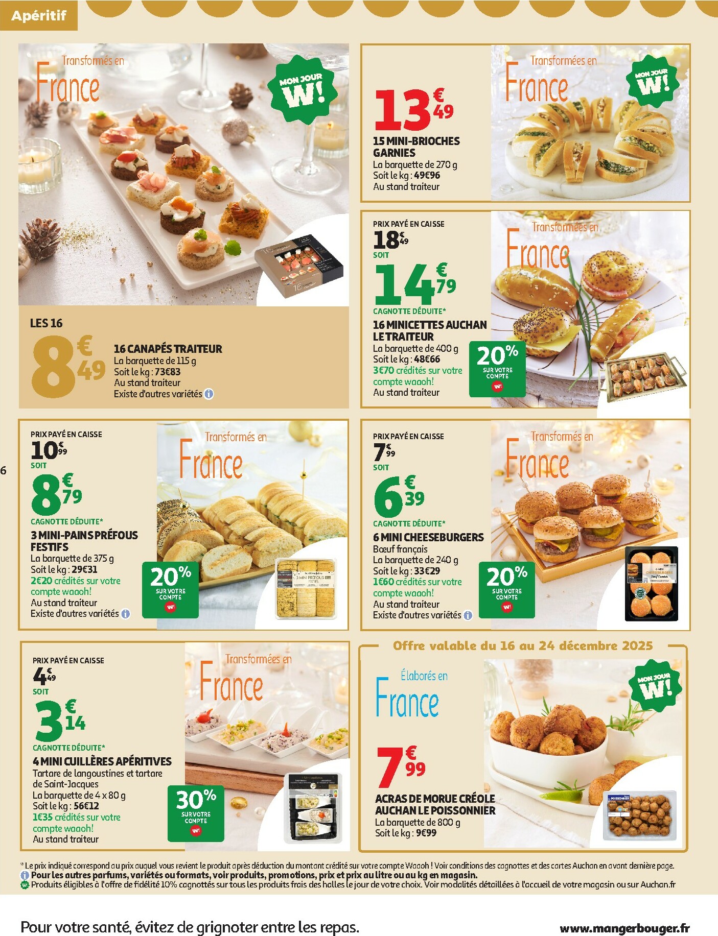 auchan - De Auchan - Sélection gourmet folder geldig vanaf 16/12 t/m 31/12 - page: 6