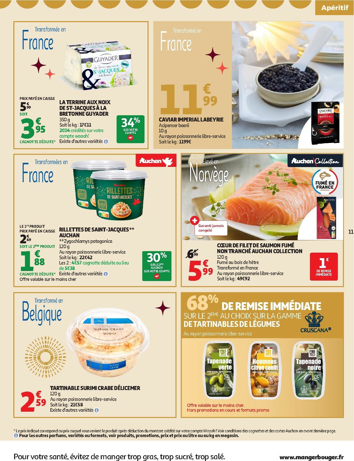 auchan - De Auchan - Sélection gourmet folder geldig vanaf 16/12 t/m 31/12 - page: 11