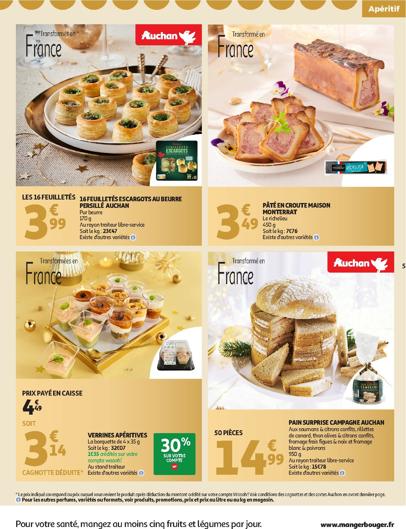 auchan - De Auchan - Sélection gourmet folder geldig vanaf 16/12 t/m 31/12 - page: 5
