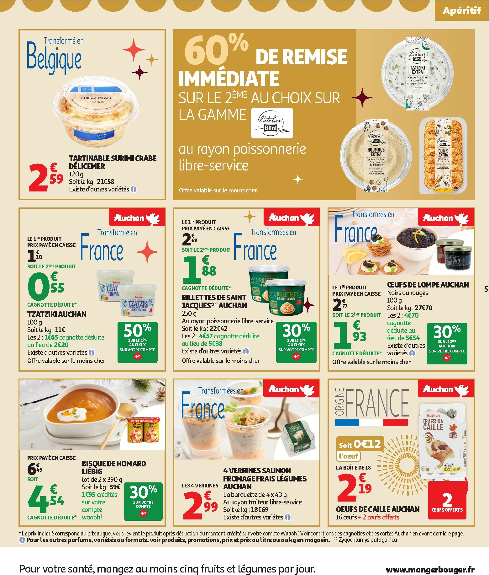 auchan - De Auchan Supermarché - Sélection gourmet folder geldig vanaf 16/12 t/m 31/12 - page: 5