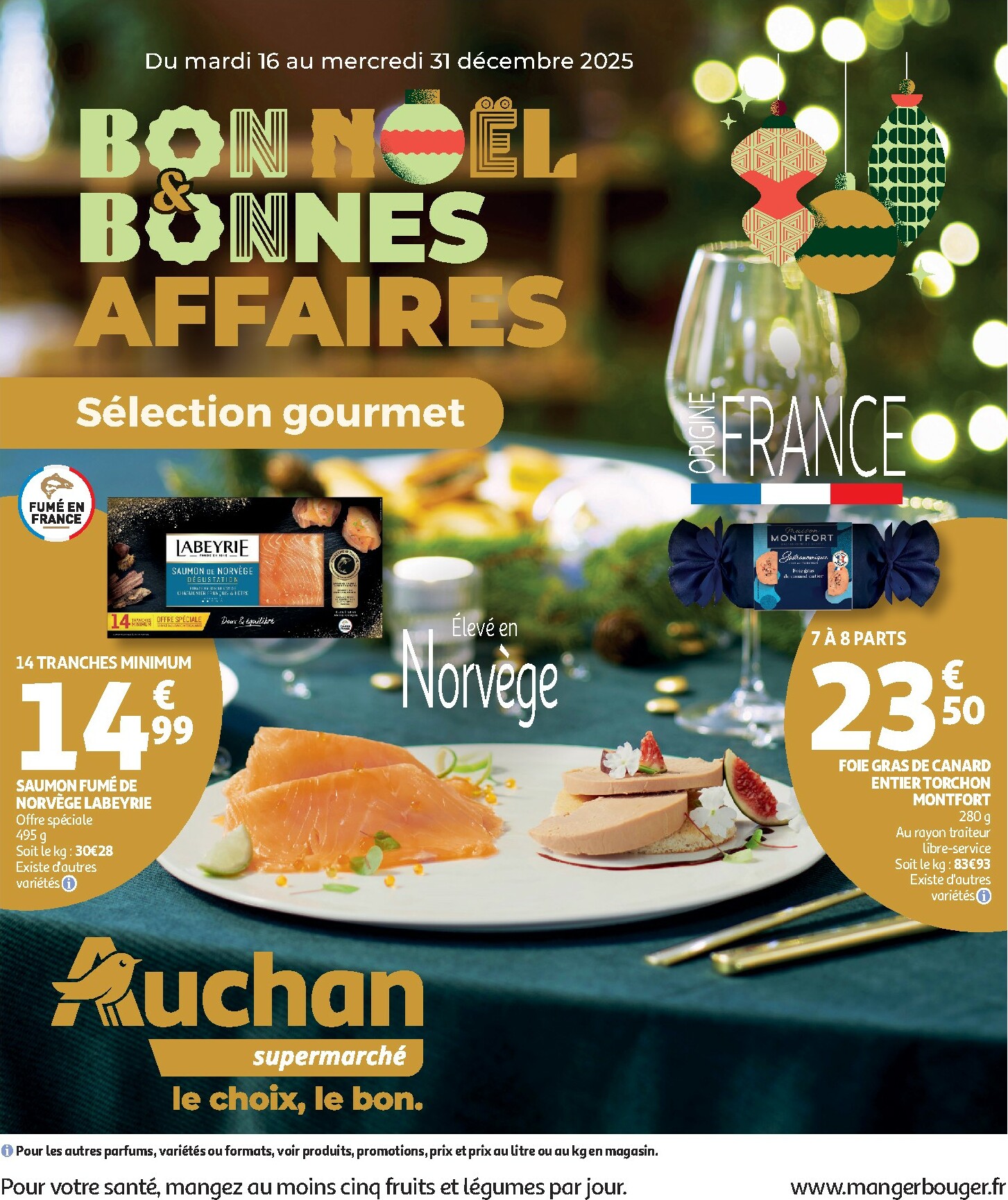 auchan - De Auchan Supermarché - Sélection gourmet folder geldig vanaf 16/12 t/m 31/12