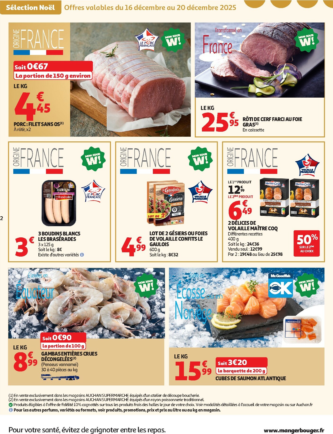 auchan - De Auchan Supermarché - Croquez la magie des fêtes folder geldig vanaf 16/12 t/m 24/12 - page: 2