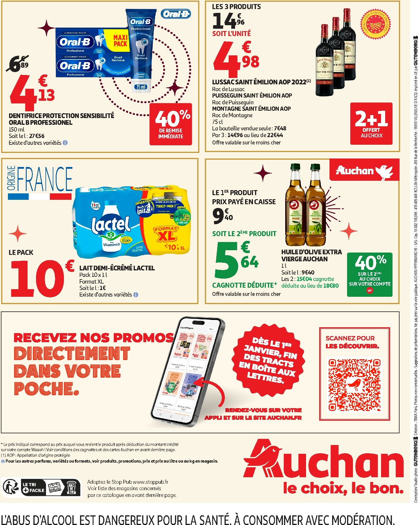 auchan - De Auchan - Croquez la magie des fêtes folder geldig vanaf 16/12 t/m 24/12 - page: 52