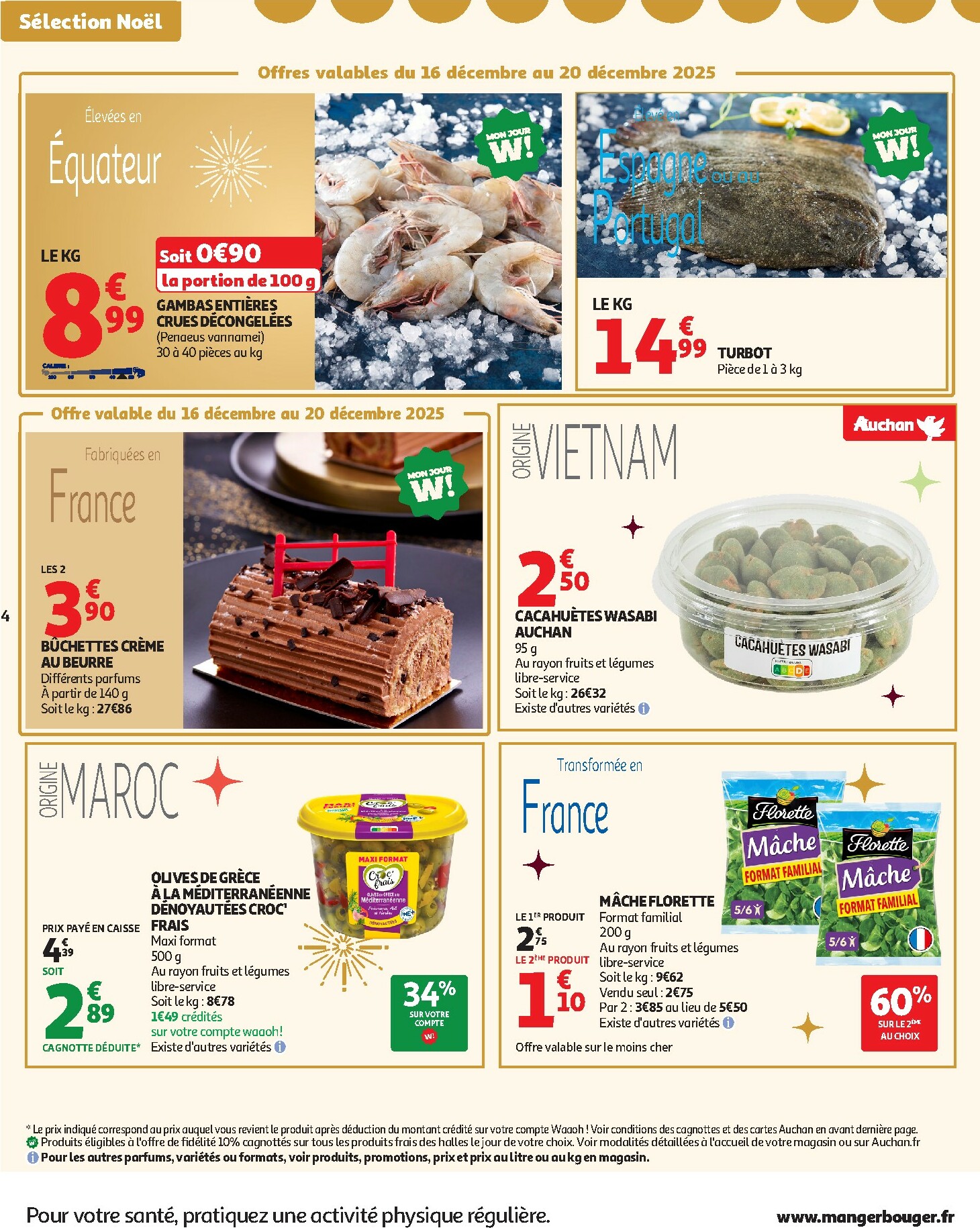 auchan - De Auchan - Croquez la magie des fêtes folder geldig vanaf 16/12 t/m 24/12 - page: 4