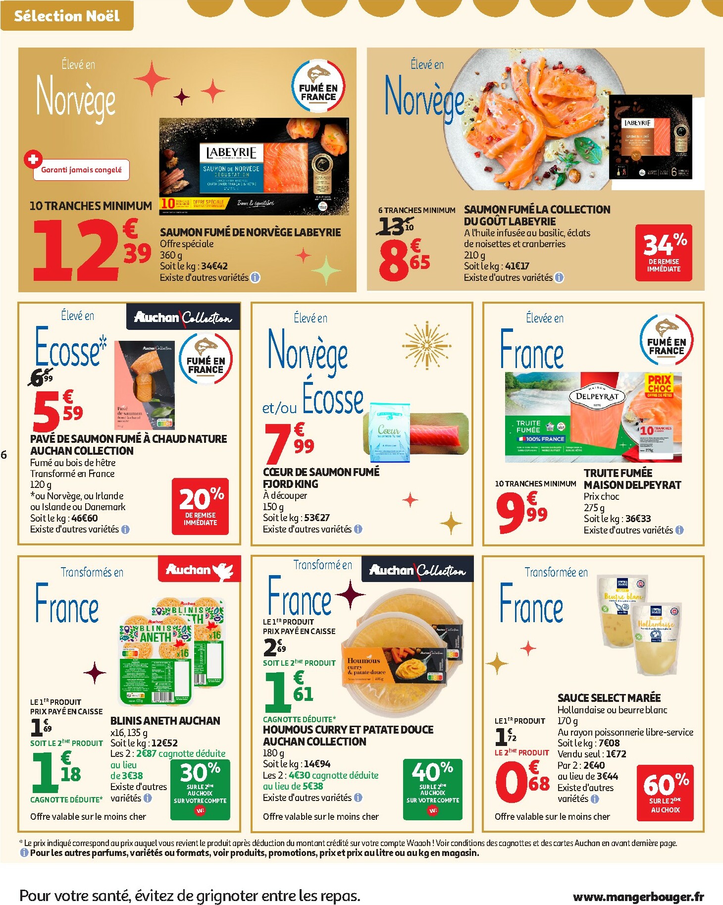 auchan - De Auchan - Croquez la magie des fêtes folder geldig vanaf 16/12 t/m 24/12 - page: 6