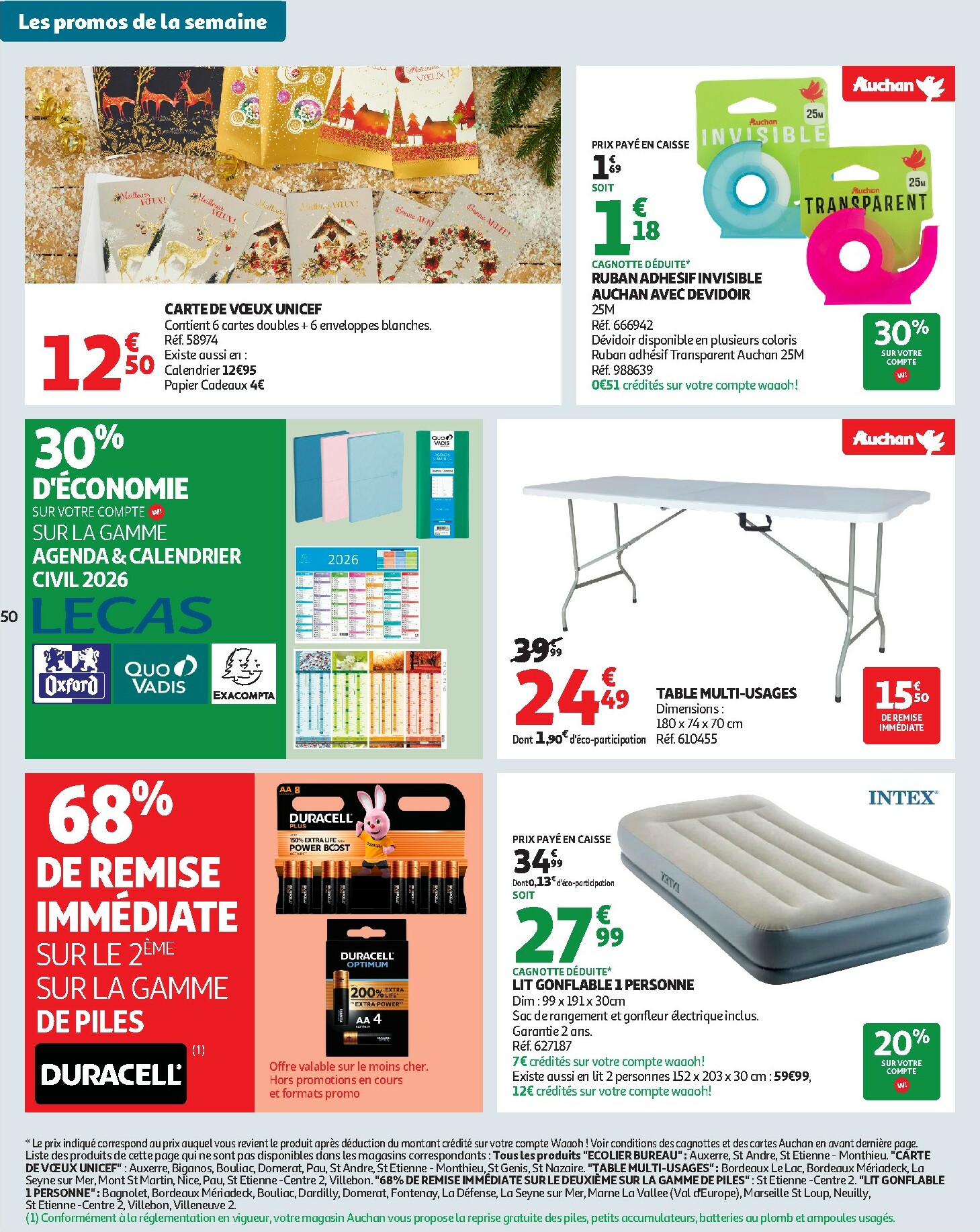 auchan - De Auchan - Croquez la magie des fêtes folder geldig vanaf 16/12 t/m 24/12 - page: 50