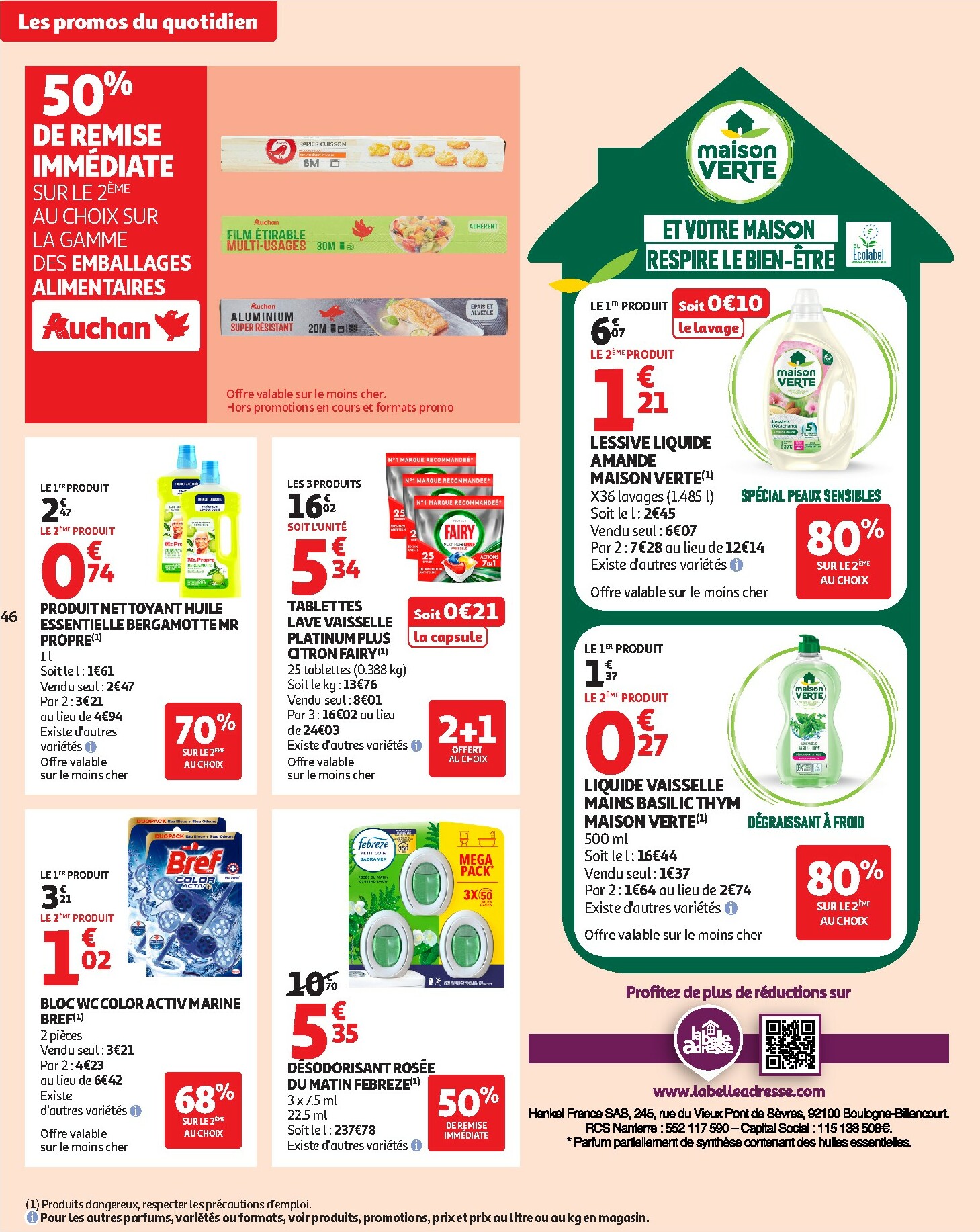 auchan - De Auchan - Croquez la magie des fêtes folder geldig vanaf 16/12 t/m 24/12 - page: 46
