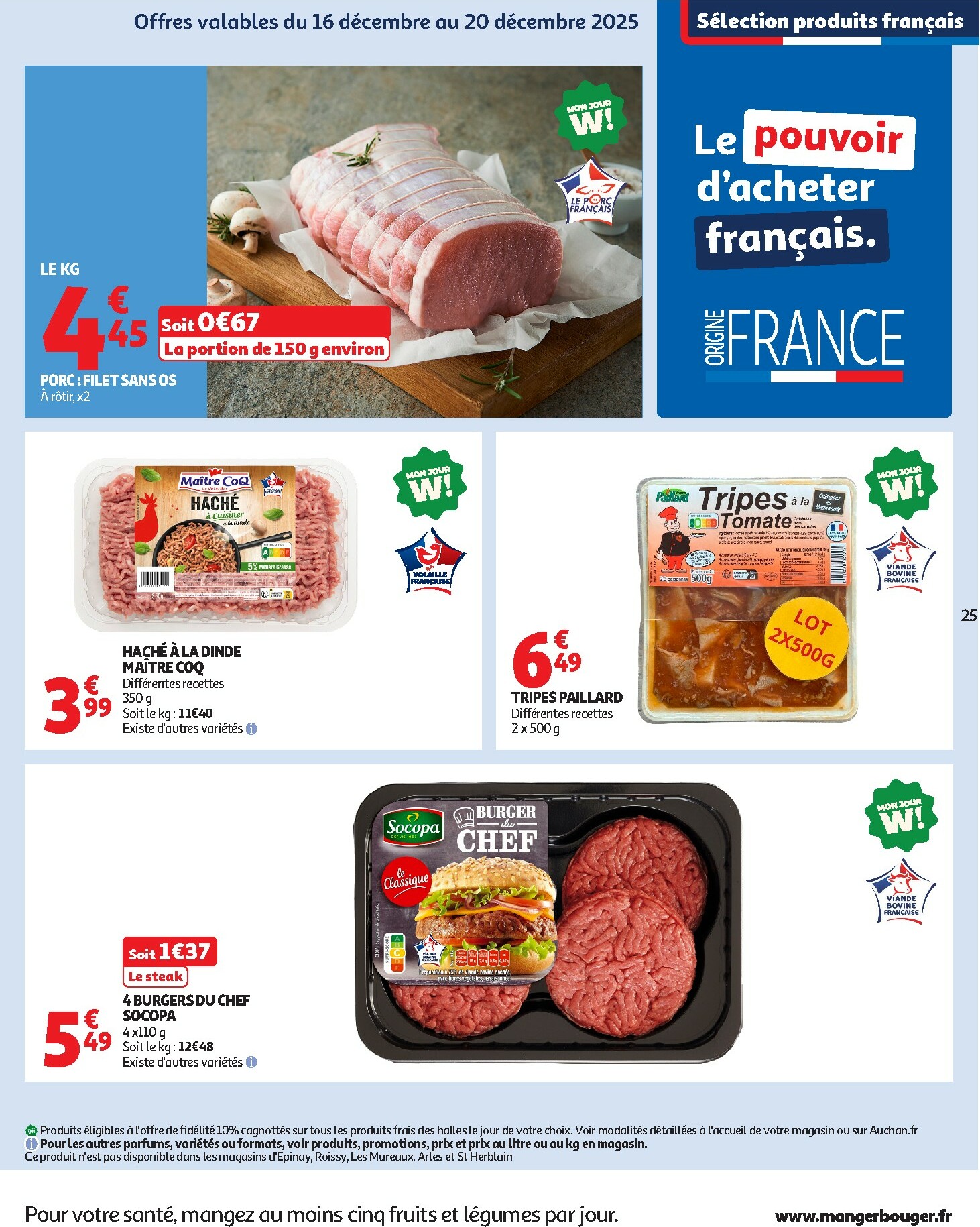 auchan - De Auchan - Croquez la magie des fêtes folder geldig vanaf 16/12 t/m 24/12 - page: 25