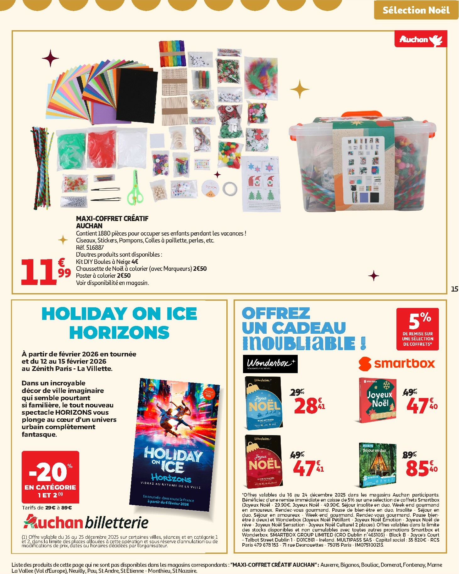auchan - De Auchan - Croquez la magie des fêtes folder geldig vanaf 16/12 t/m 24/12 - page: 15