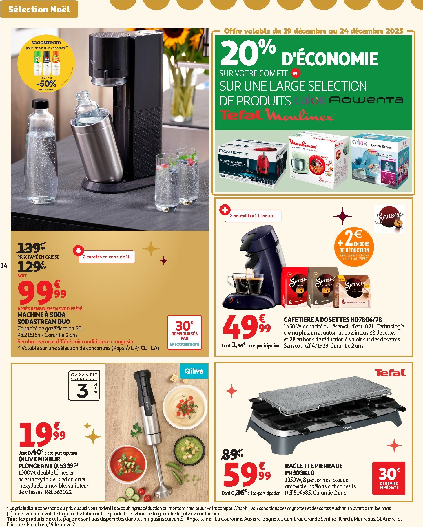 auchan - De Auchan - Croquez la magie des fêtes folder geldig vanaf 16/12 t/m 24/12 - page: 14