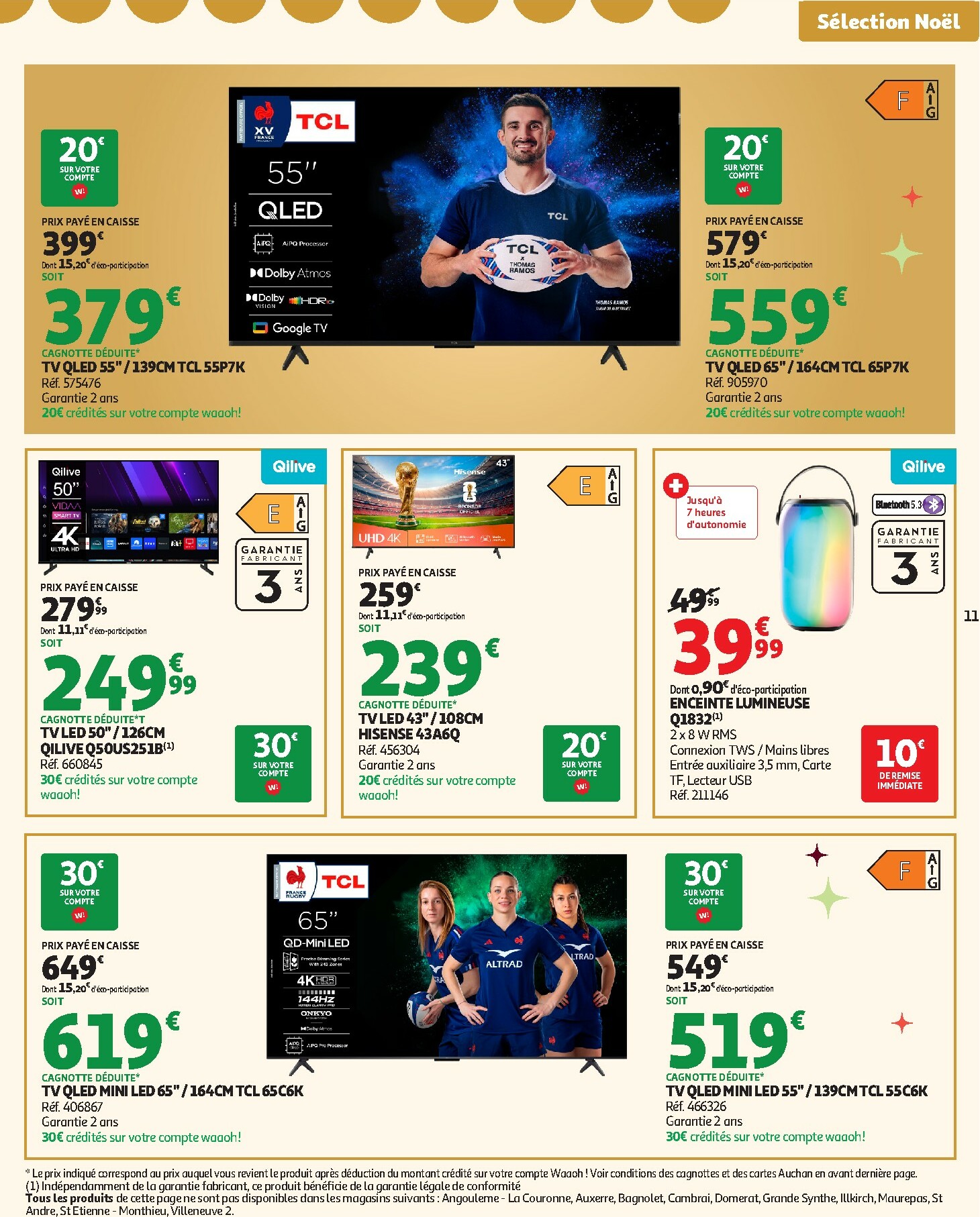 auchan - De Auchan - Croquez la magie des fêtes folder geldig vanaf 16/12 t/m 24/12 - page: 11