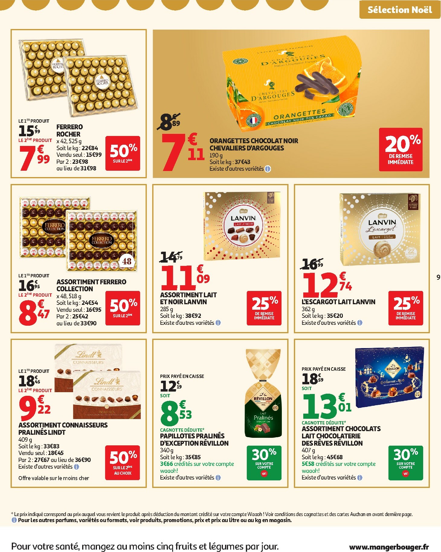 auchan - De Auchan - Croquez la magie des fêtes folder geldig vanaf 16/12 t/m 24/12 - page: 9
