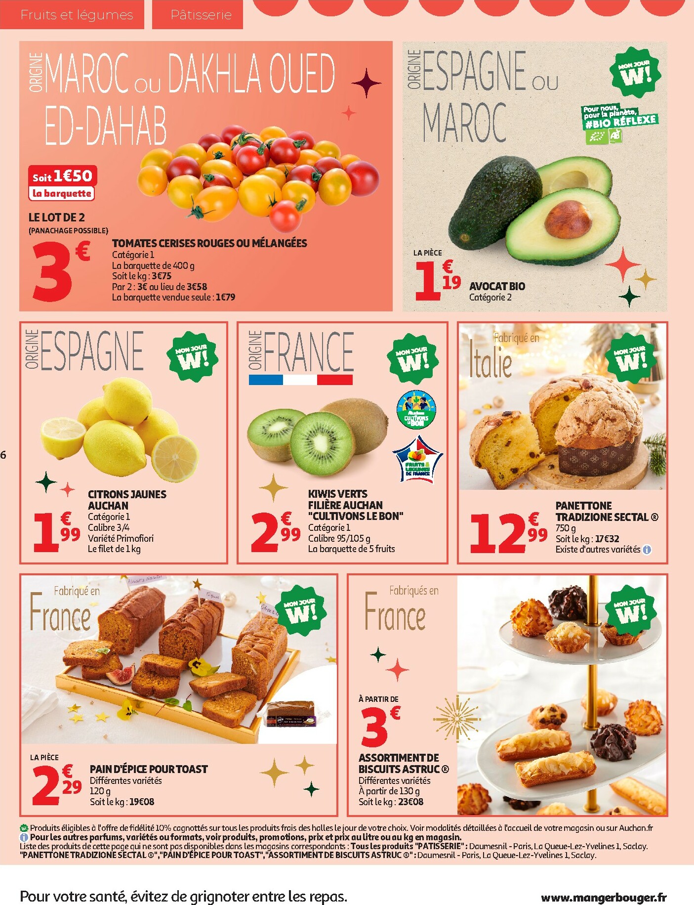 auchan - De Auchan supermarché - Vite fait bien frais folder geldig vanaf 20/12 t/m 24/12 - page: 6