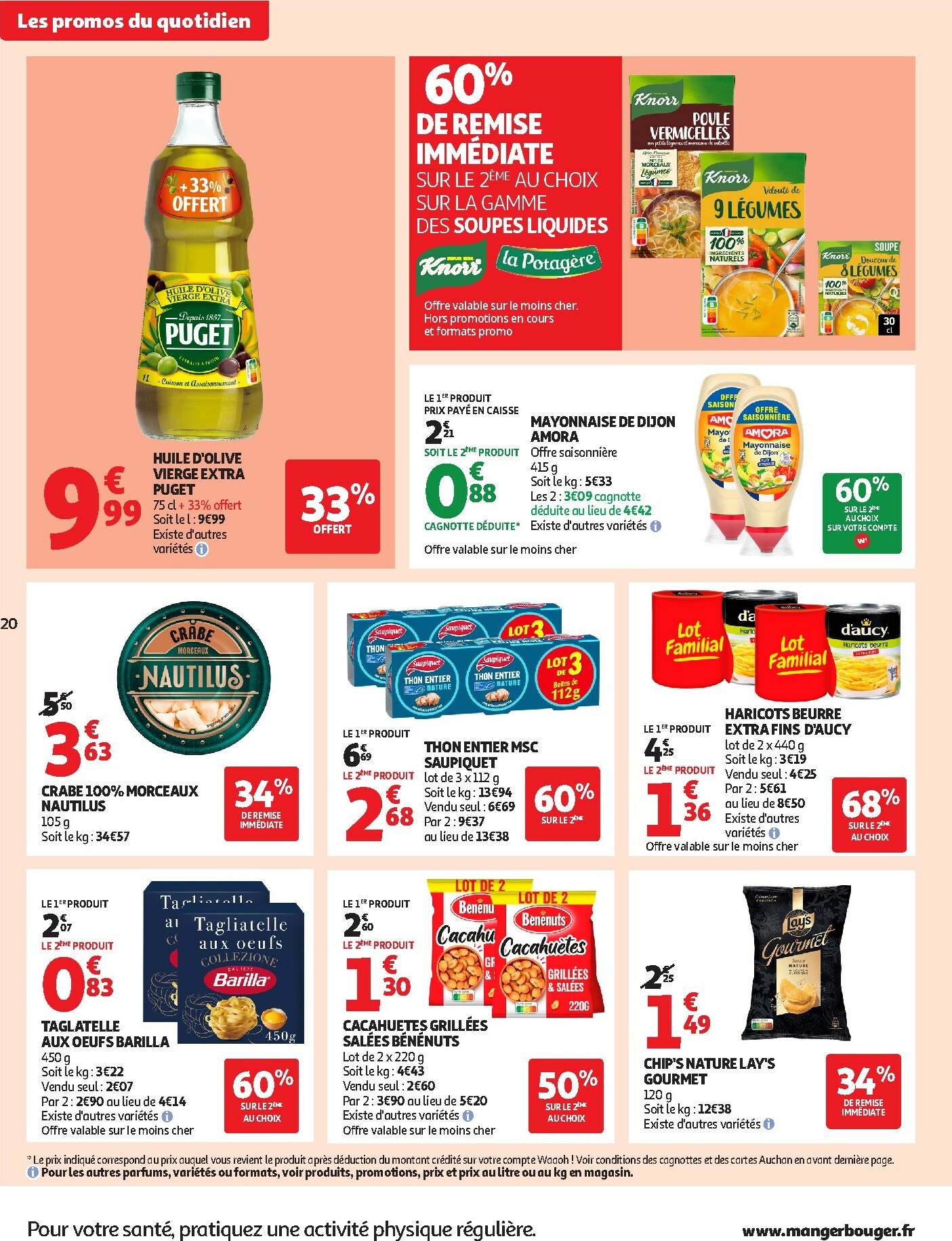 auchan - De Auchan Supermarché - Du fromage au bon prix folder geldig vanaf 26/12 t/m 31/12 - page: 20