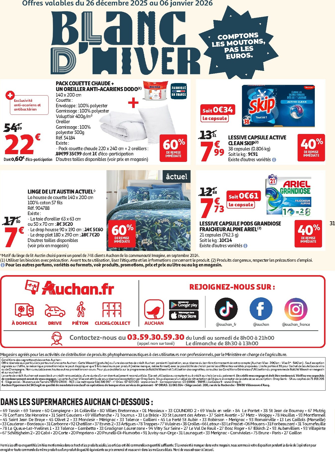 auchan - De Auchan Supermarché - Du fromage au bon prix folder geldig vanaf 26/12 t/m 31/12 - page: 31
