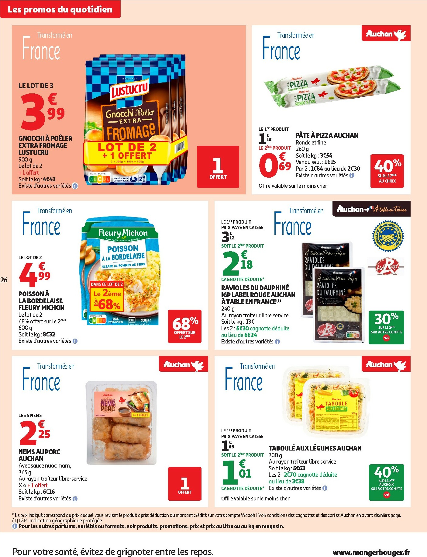 auchan - De Auchan Supermarché - Du fromage au bon prix folder geldig vanaf 26/12 t/m 31/12 - page: 26