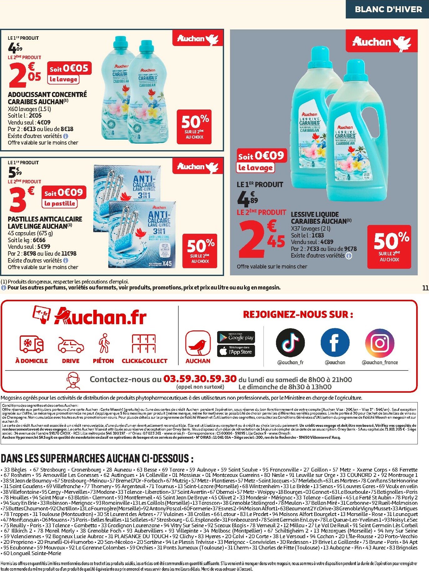 auchan - De Auchan - Blanc d'hiver supermarché folder geldig vanaf 26/12 t/m 06/01 - page: 11
