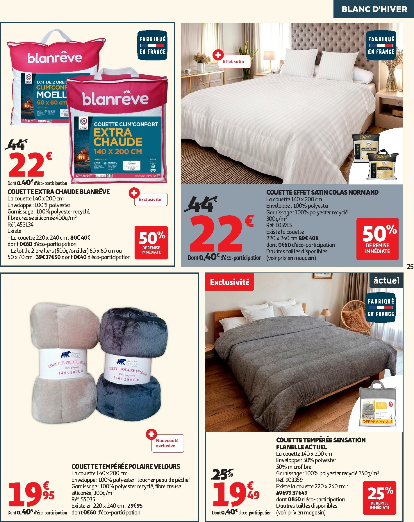 auchan - De Auchan - Blanc d'hiver folder geldig vanaf 26/12 t/m 06/01 - page: 25