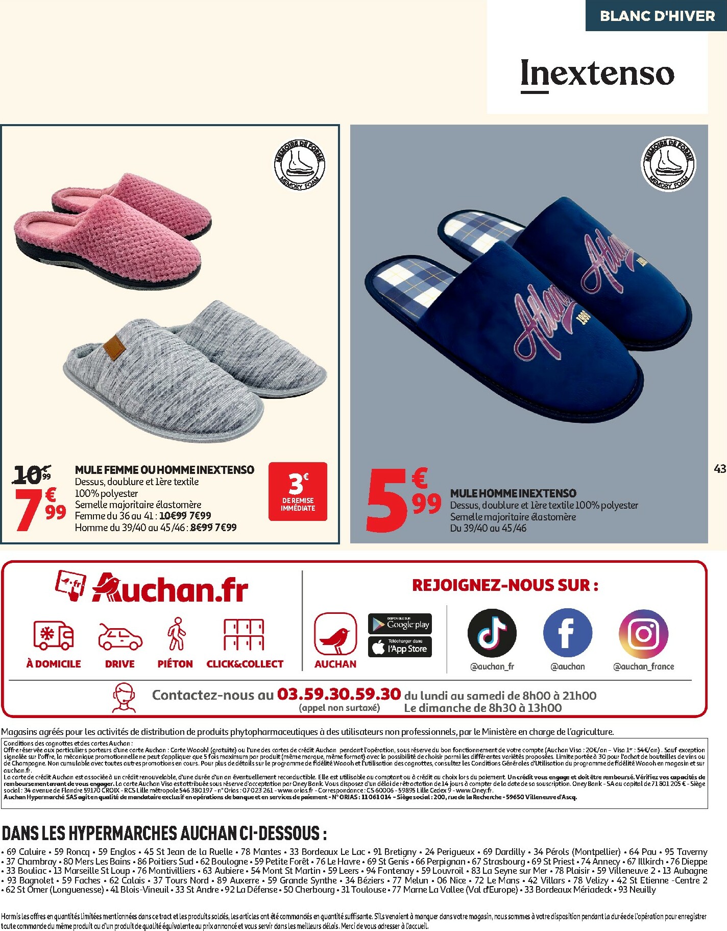 auchan - De Auchan - Blanc d'hiver folder geldig vanaf 26/12 t/m 06/01 - page: 43