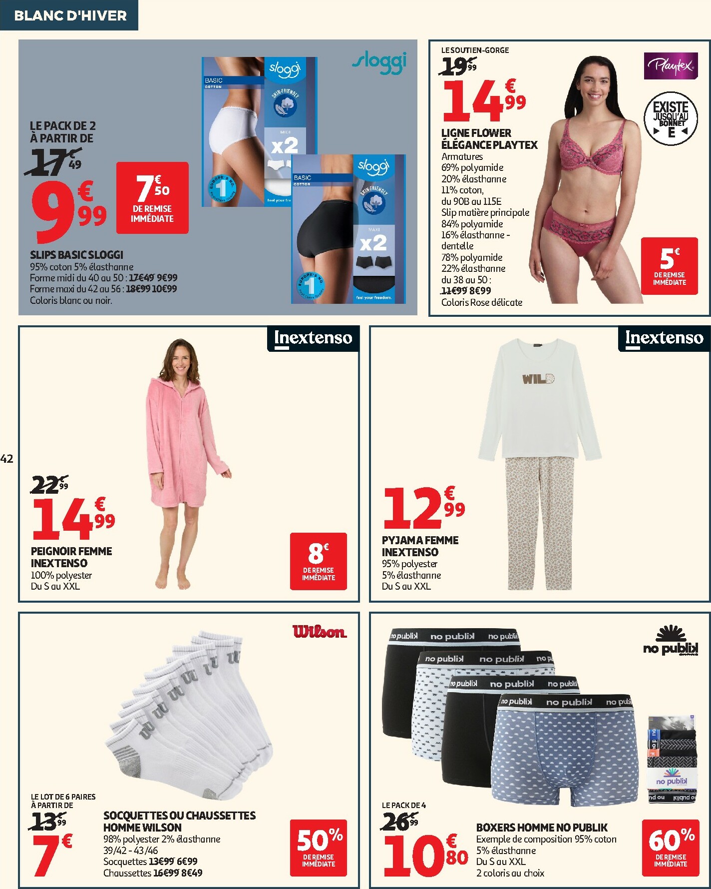 auchan - De Auchan - Blanc d'hiver folder geldig vanaf 26/12 t/m 06/01 - page: 42