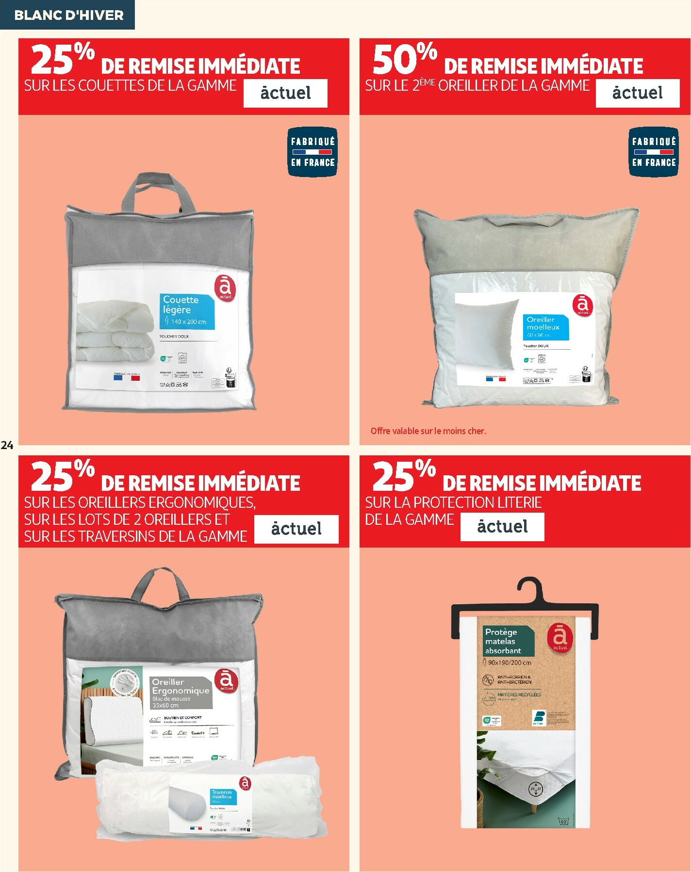 auchan - De Auchan - Blanc d'hiver folder geldig vanaf 26/12 t/m 06/01 - page: 24