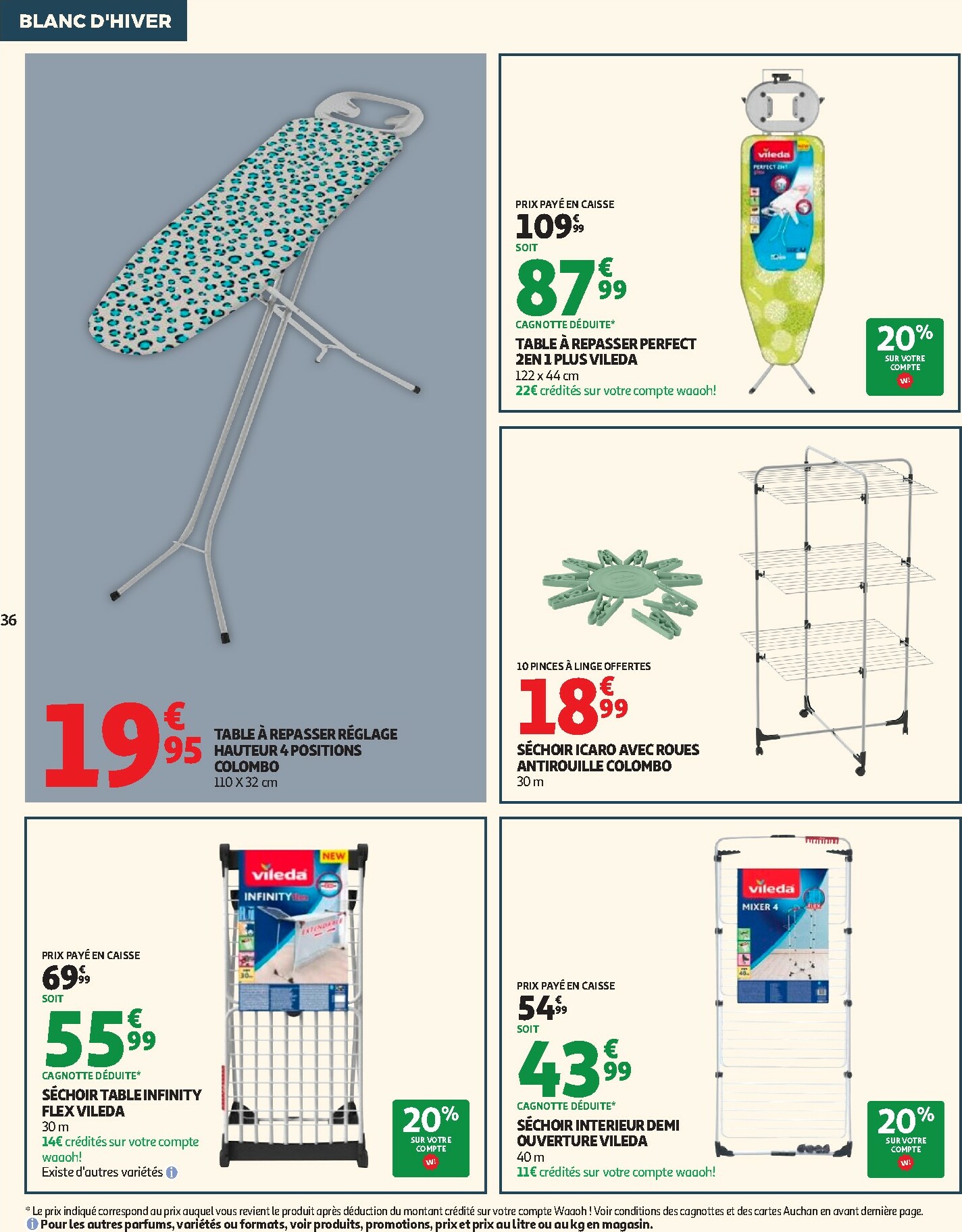 auchan - De Auchan - Blanc d'hiver folder geldig vanaf 26/12 t/m 06/01 - page: 36