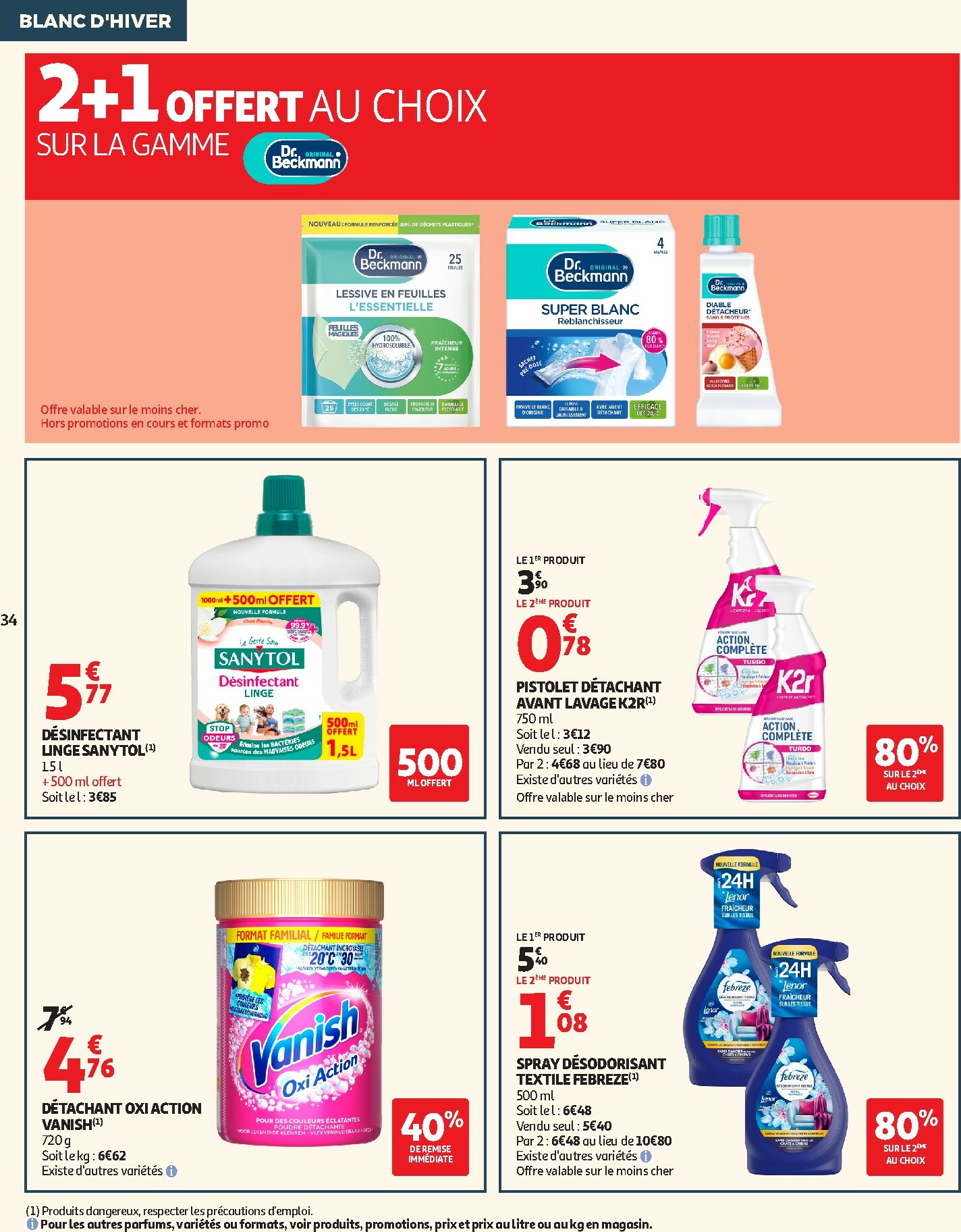 auchan - De Auchan - Blanc d'hiver folder geldig vanaf 26/12 t/m 06/01 - page: 34