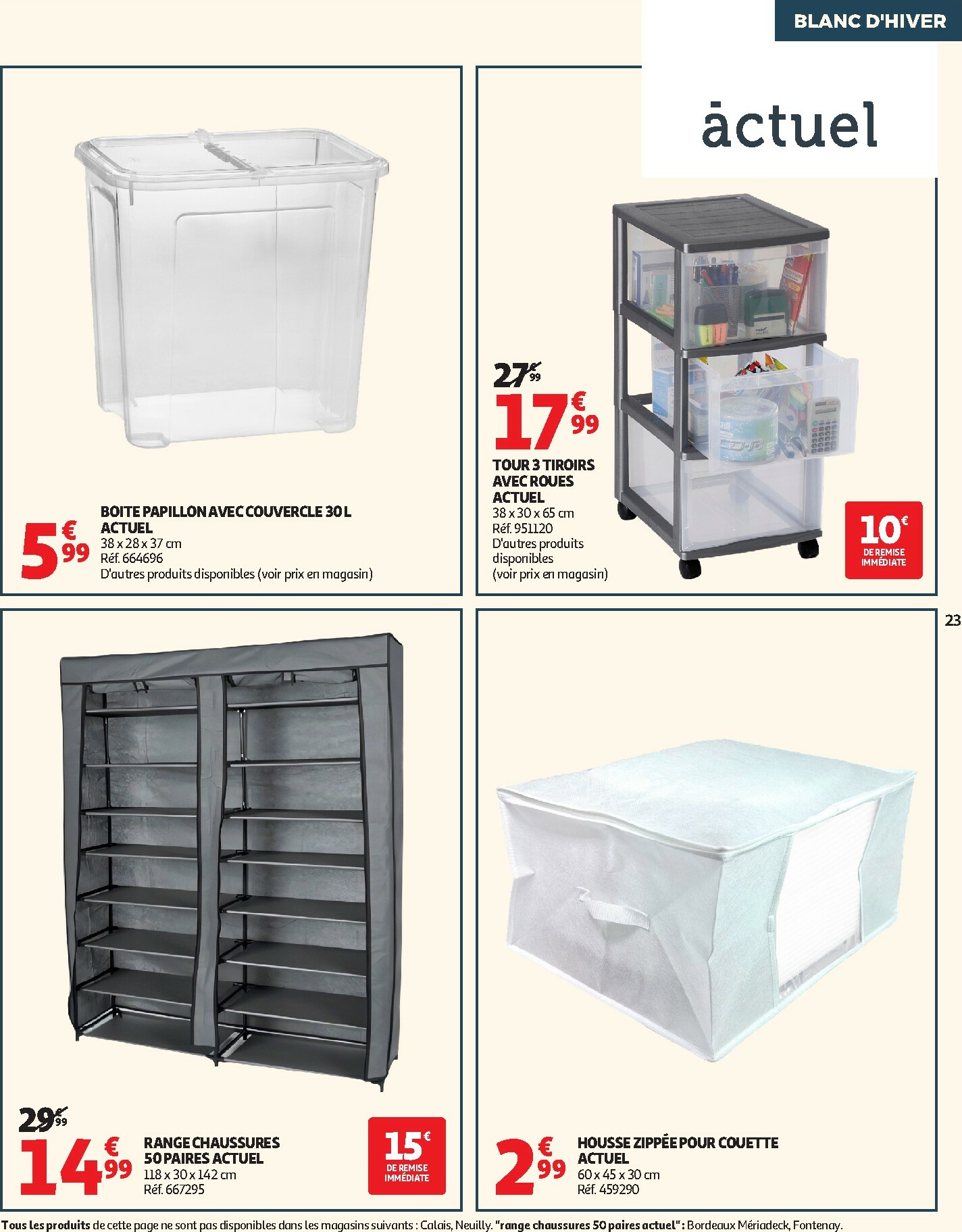 auchan - De Auchan - Blanc d'hiver folder geldig vanaf 26/12 t/m 06/01 - page: 23